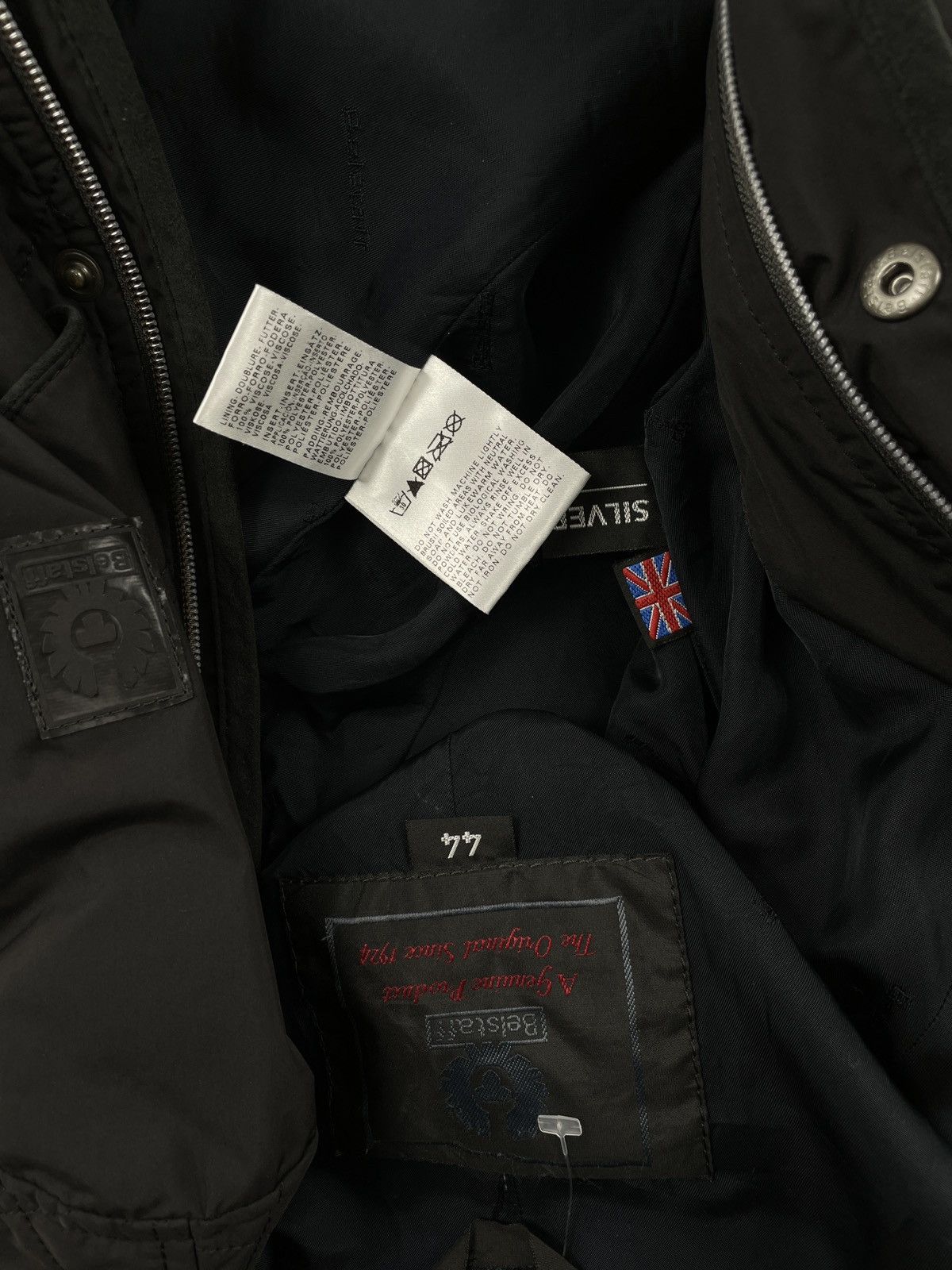 Belstaff Women’s Motorcycle England Silver Label Nylon Belted Jacket Bomber Size S / US 4 / IT 40 - 12 Thumbnail