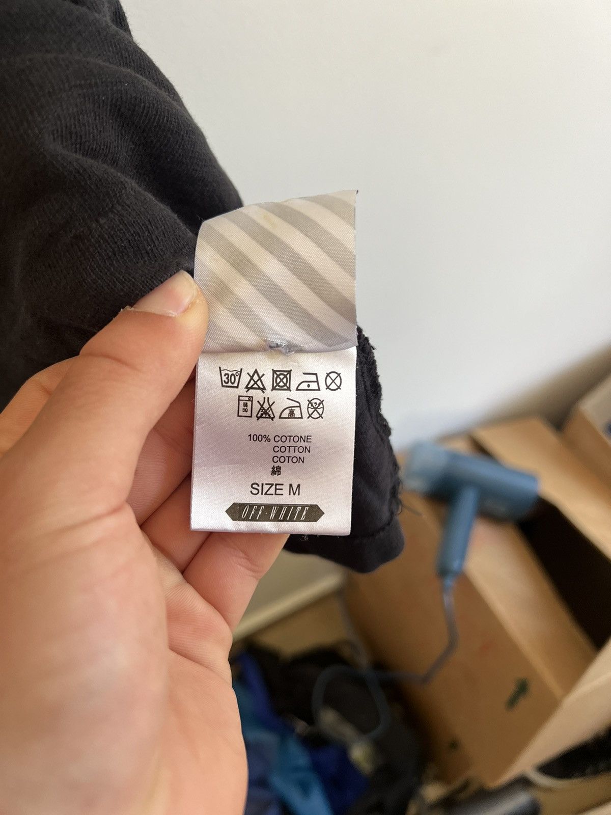 Off-White × Virgil Abloh Off white “blue collar” TEE Size US L / EU 52-54 / 3 - 10 Thumbnail