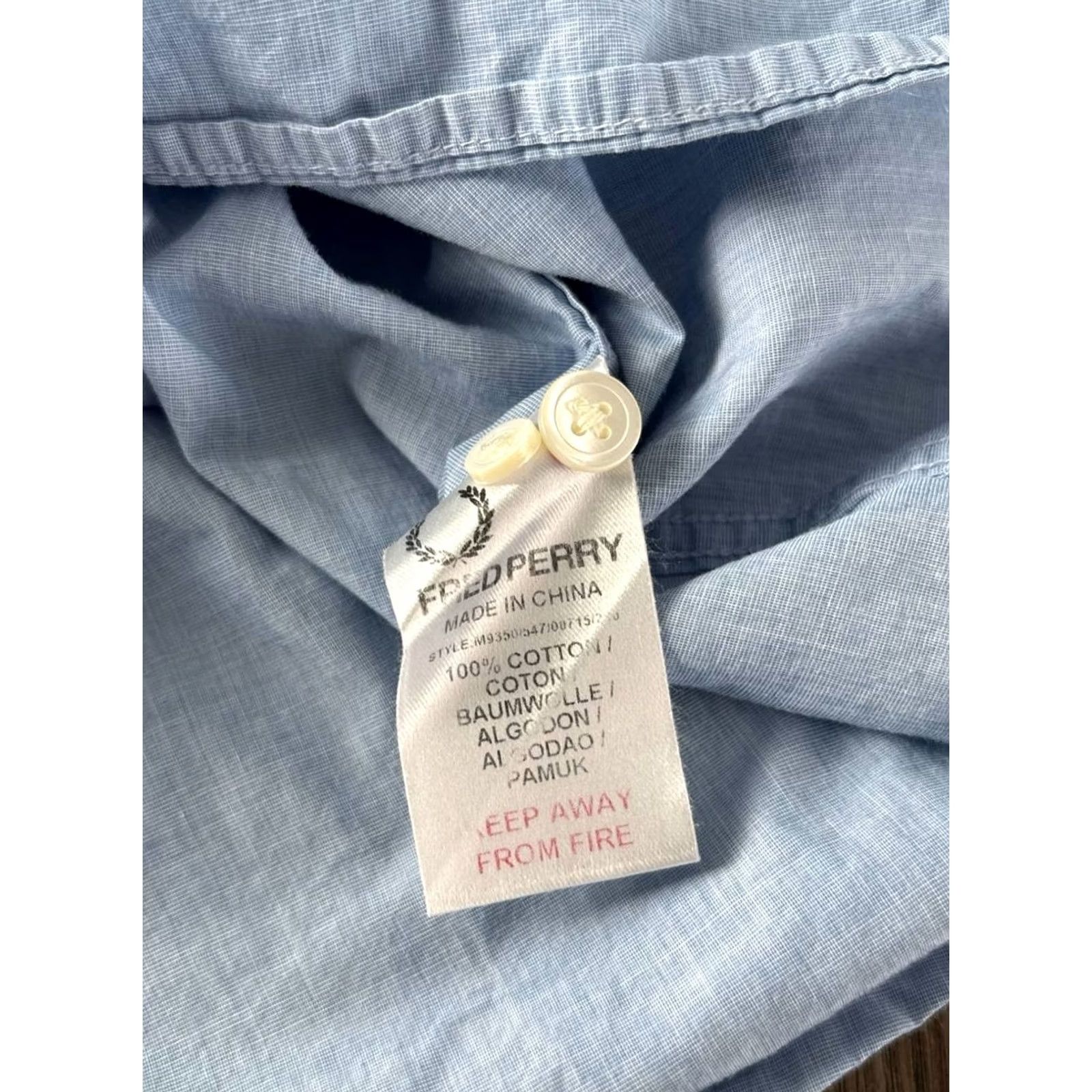 Fred Perry Fred Perry Shirt Size S Blue Cotton Short Sleeve Mens Casual Button Down Size US S / EU 44-46 / 1 - 6 Thumbnail