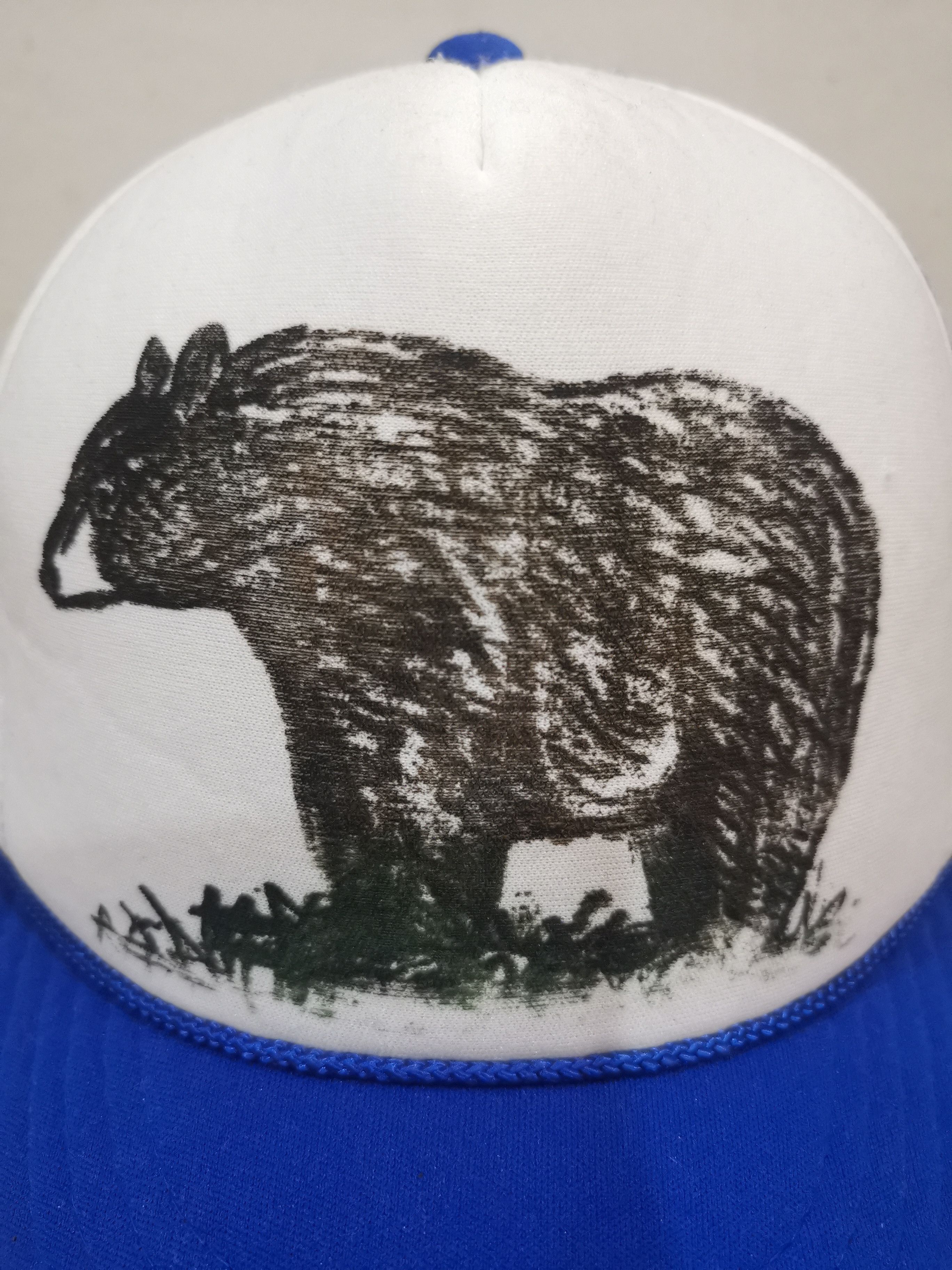 Vintage Vintage Trucker Hats Custom Sketch - Nice Bear Design Size ONE SIZE - 2 Thumbnail