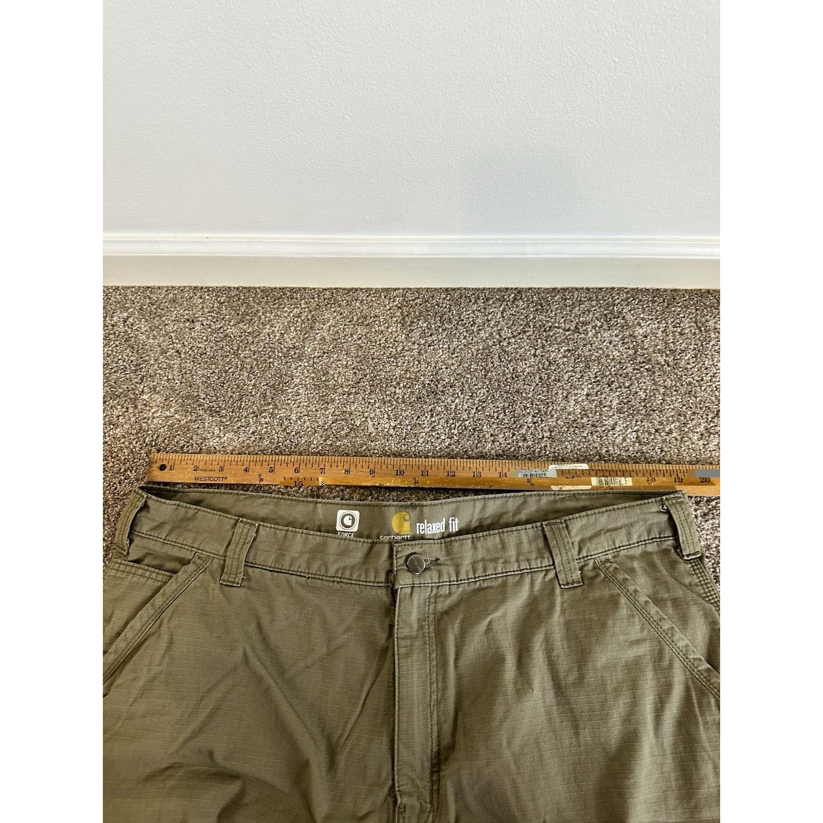 Carhartt Carhartt Force Ripstop Cargo Pants Mens 42x32 Green Size US 42 / EU 58 - 6 Thumbnail