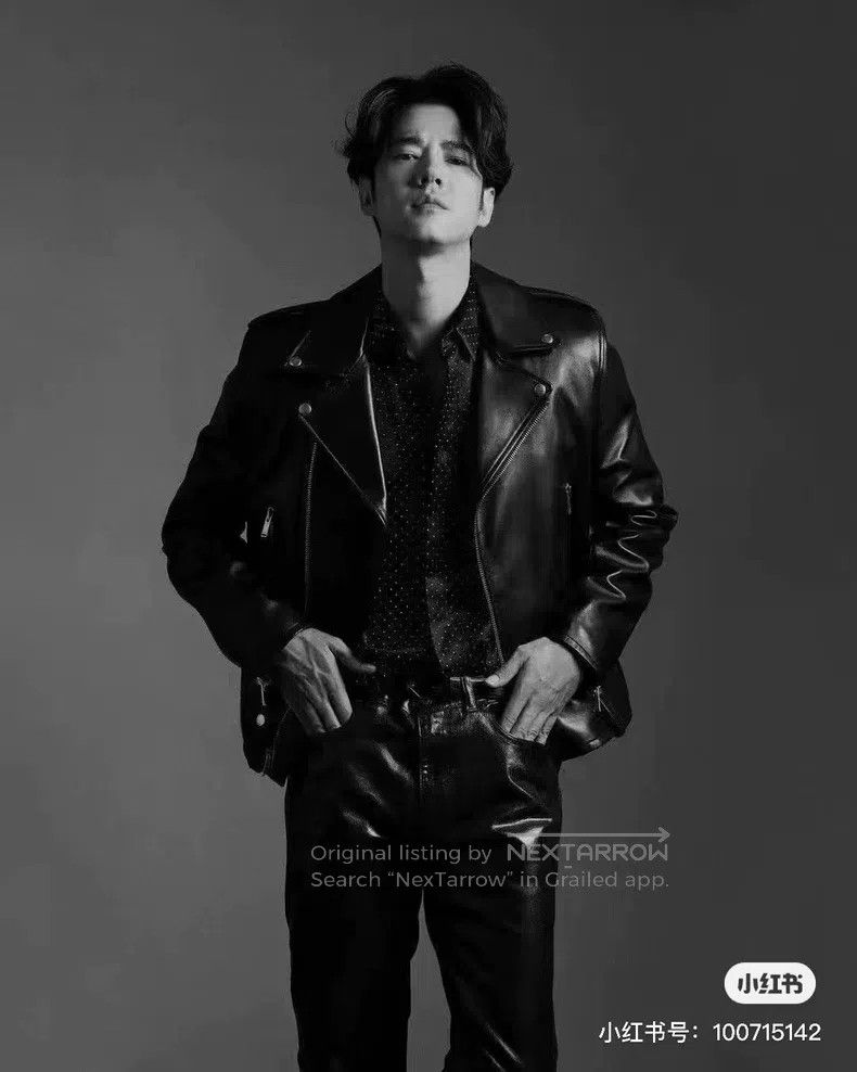 Saint Laurent Paris Saint Laurent Paris Motorcycle Leather Jacket i Size US L / EU 52-54 / 3 - 6 Thumbnail