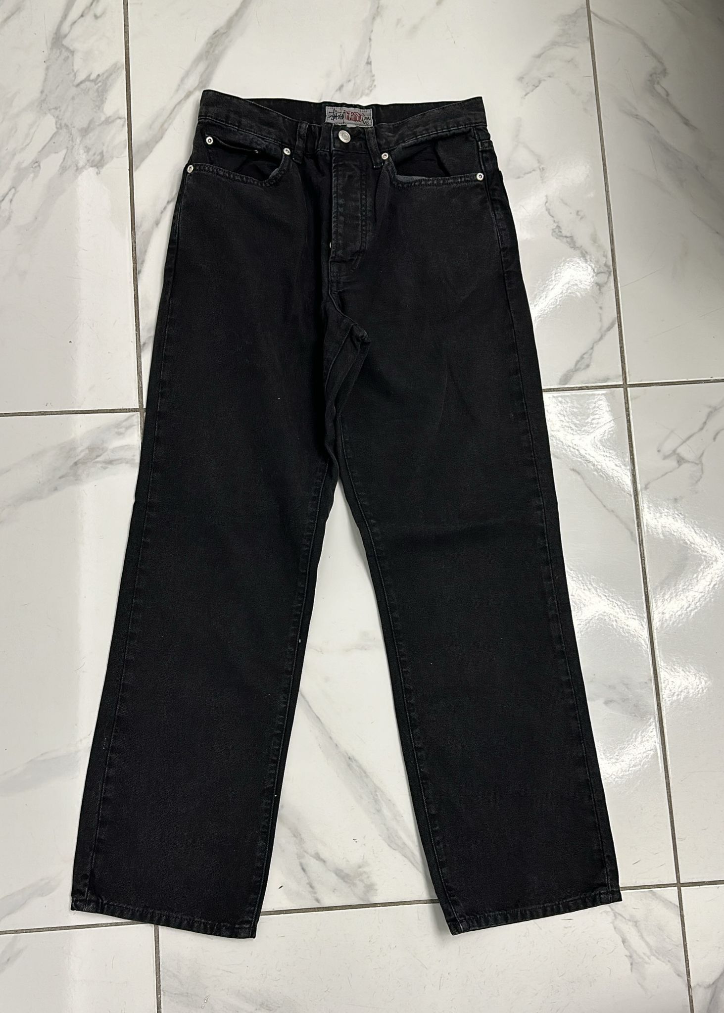 Stussy × Vintage Stüssy Classic Jean Size 28 Black Size US 28 / EU 44 - 2 Thumbnail
