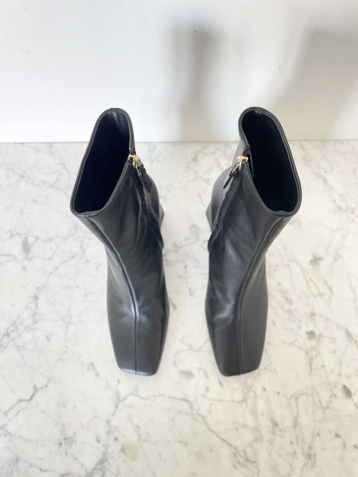 Other Souliers Martinez Leather Boots | Square Toe | Size 39 Size US 8.5 / IT 38.5 - 4 Thumbnail
