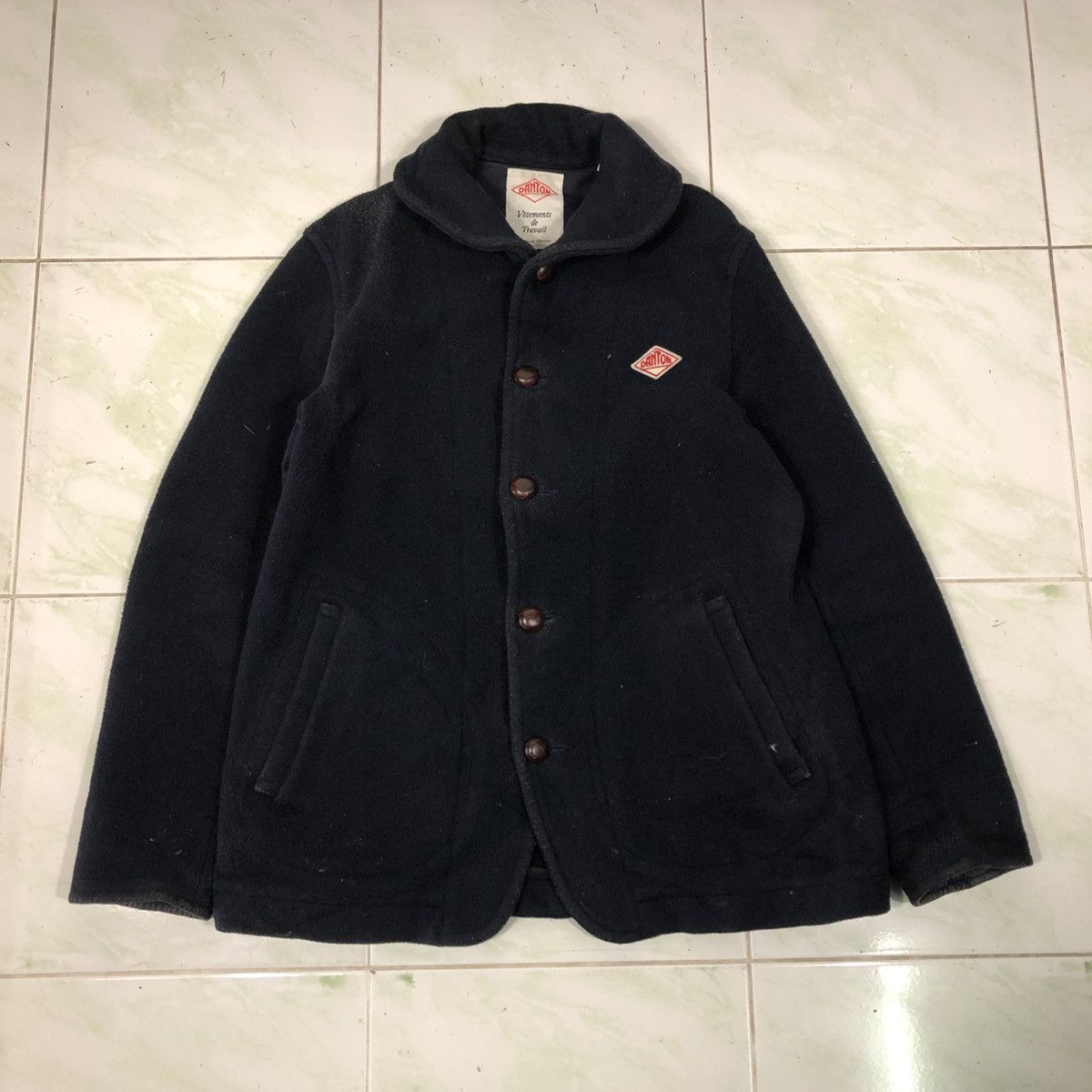 Japanese Brand Vintage Wool Button Jacket Danton Shawl Collar Size US M / EU 48-50 / 2 - 1 Thumbnail
