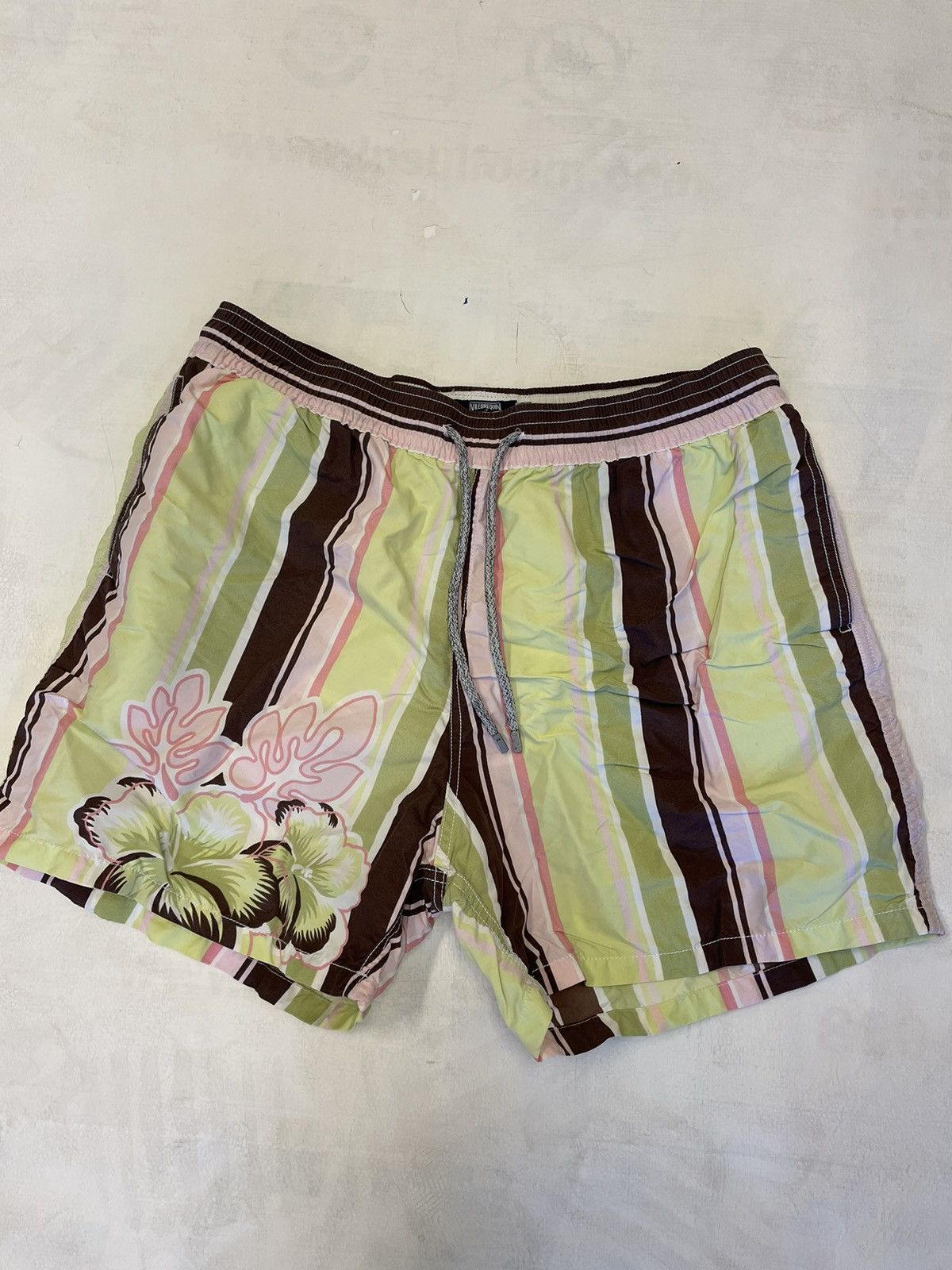 Vilebrequin Floral Stripe Swim Trunk Size US 38 / EU 54 - 4 Thumbnail