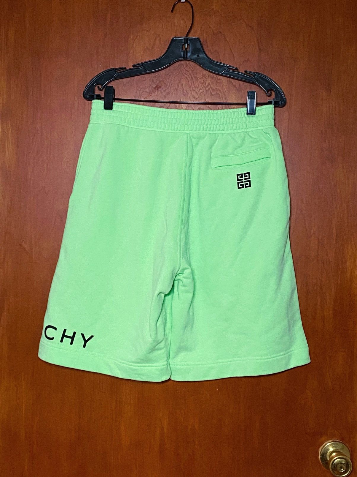Givenchy Givenchy Wide-Leg Logo-Print Cotton-Jersey Shorts size M Size US 40 / EU 56 - 6 Thumbnail
