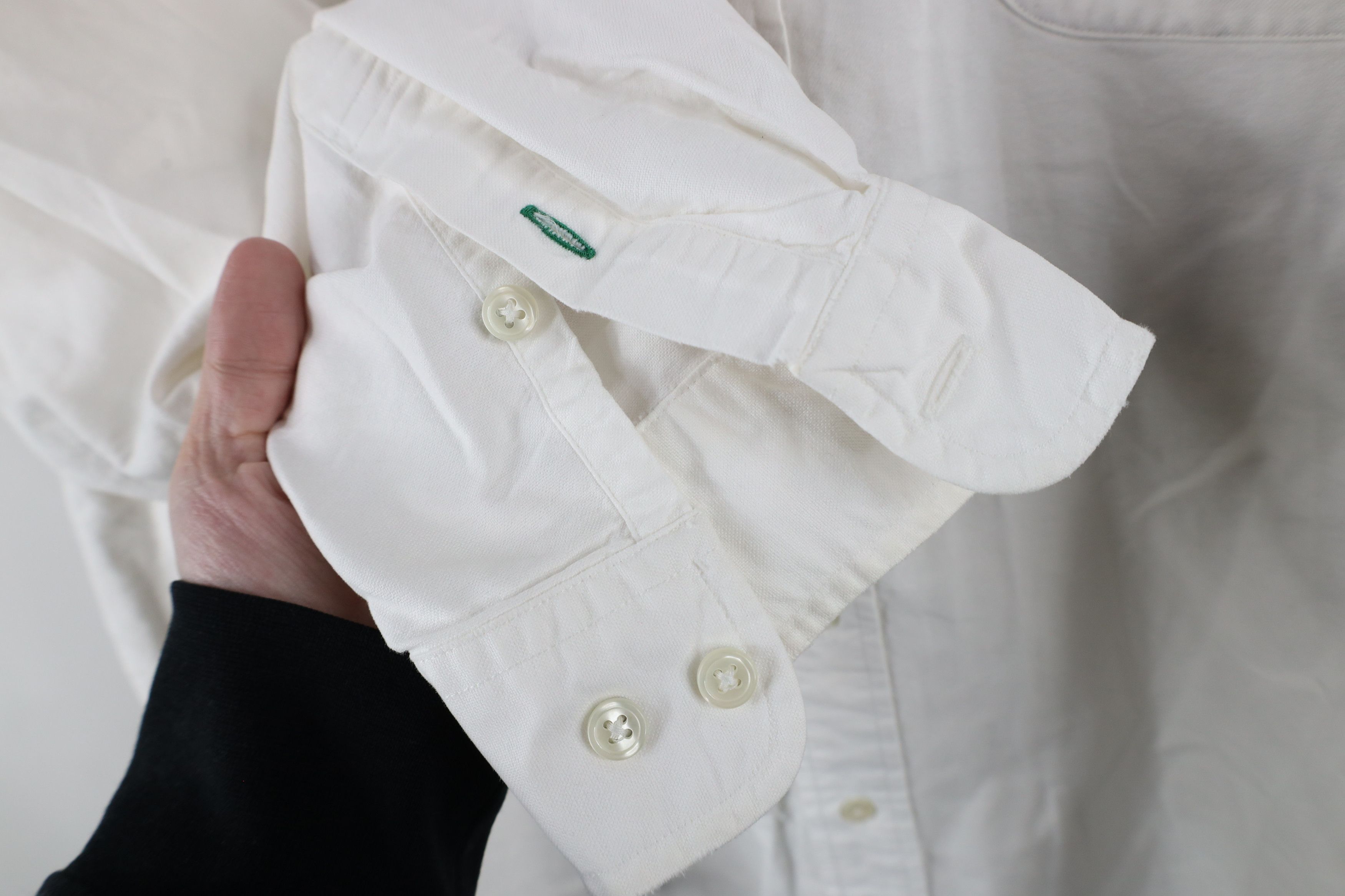 Tommy Hilfiger × Vintage Vintage 90s Tommy Hilfiger Big Logo Band Collar Button Shirt Size US L / EU 52-54 / 3 - 8 Thumbnail