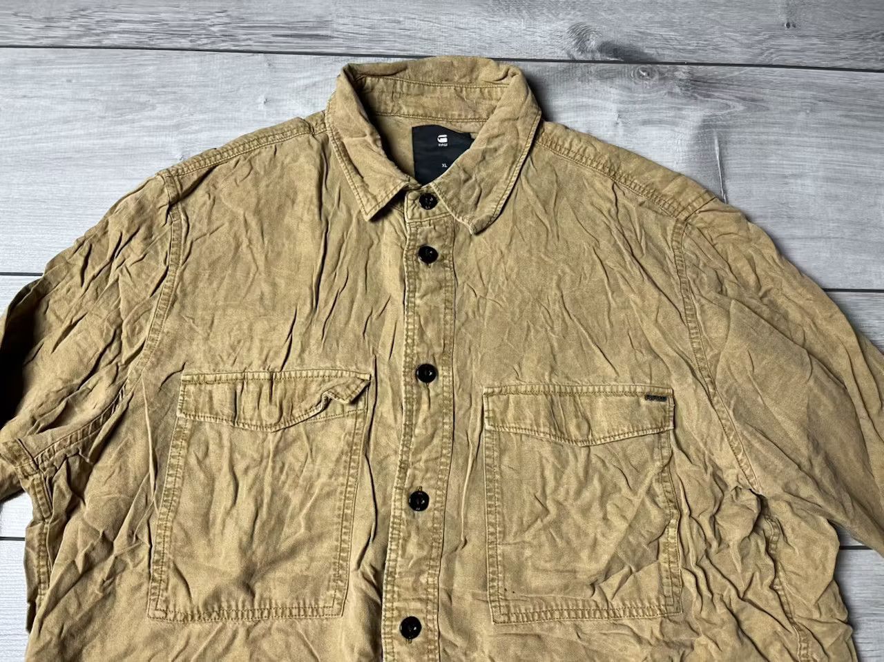 G-Star G star raw shirt lyocell classic shirt size XLarge Size US XL / EU 56 / 4 - 2 Thumbnail