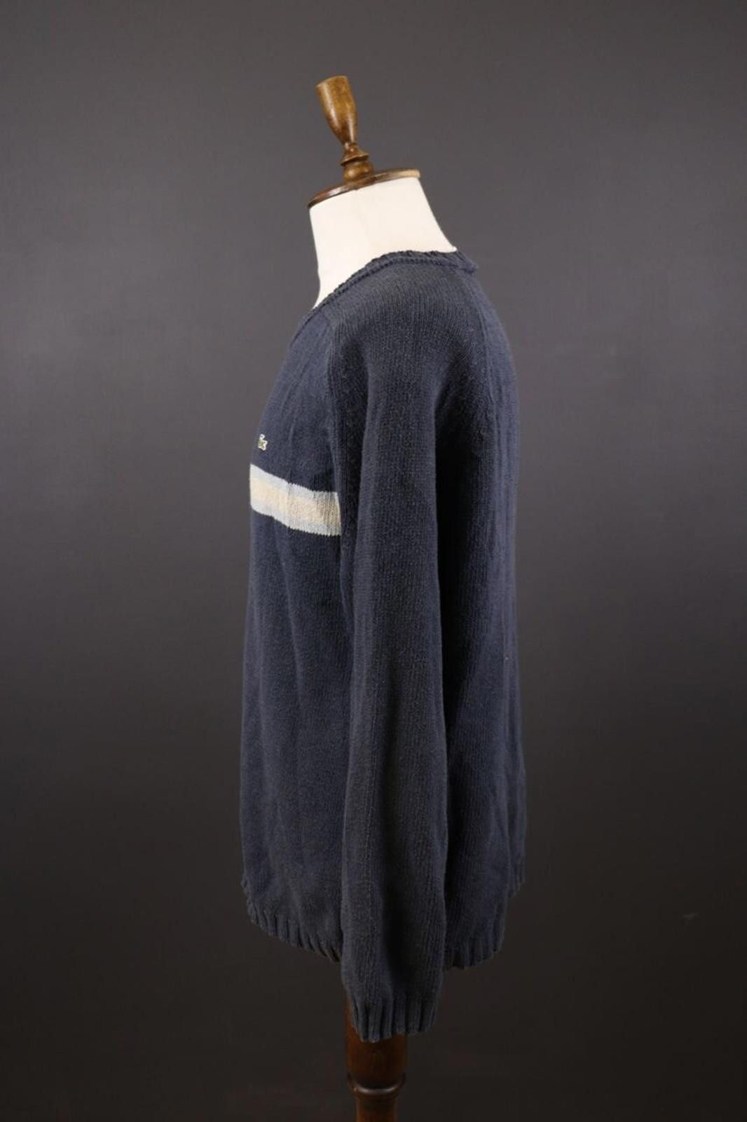 Lacoste Lacoste Blue Linen Knit Vintage Sweater Size 7 / 2XL Size US XXL / EU 58 / 5 - 6 Thumbnail