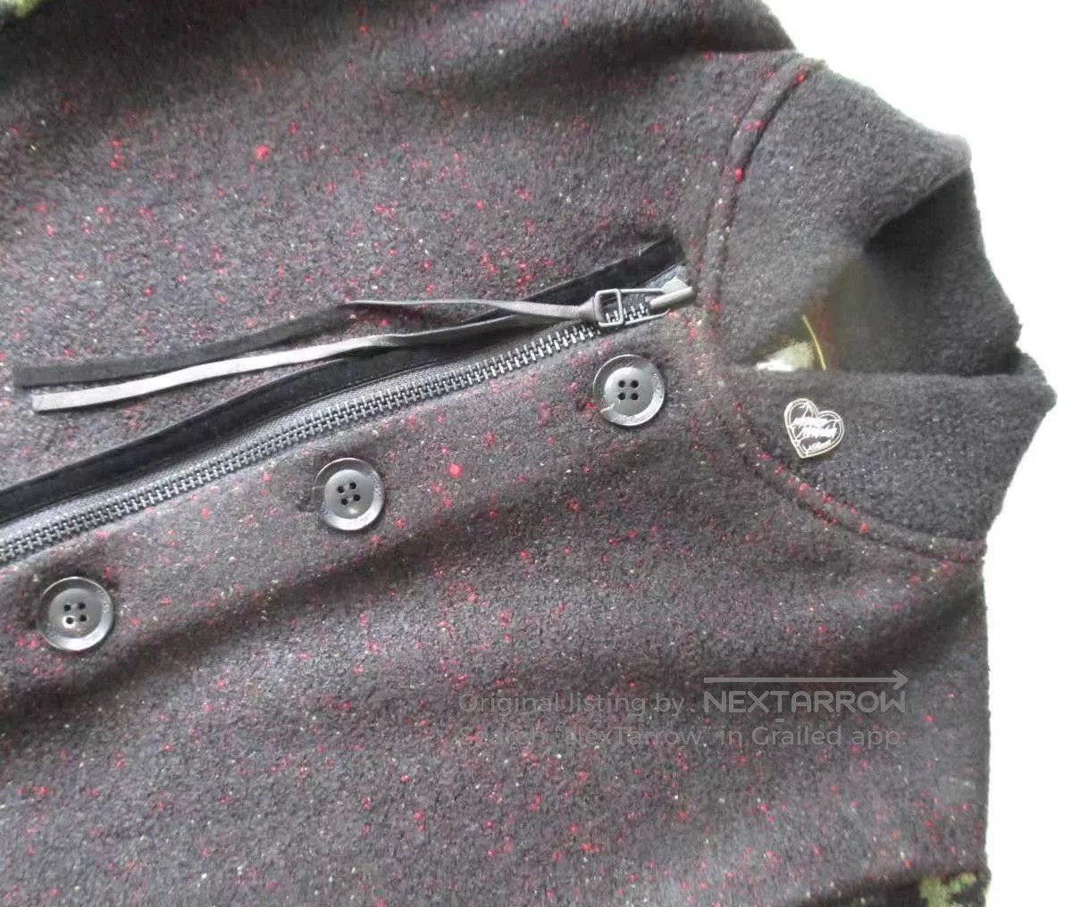 Roen Black Bomber Jacket with Patterned Sleeves - L. Size US L / EU 52-54 / 3 - 3 Thumbnail