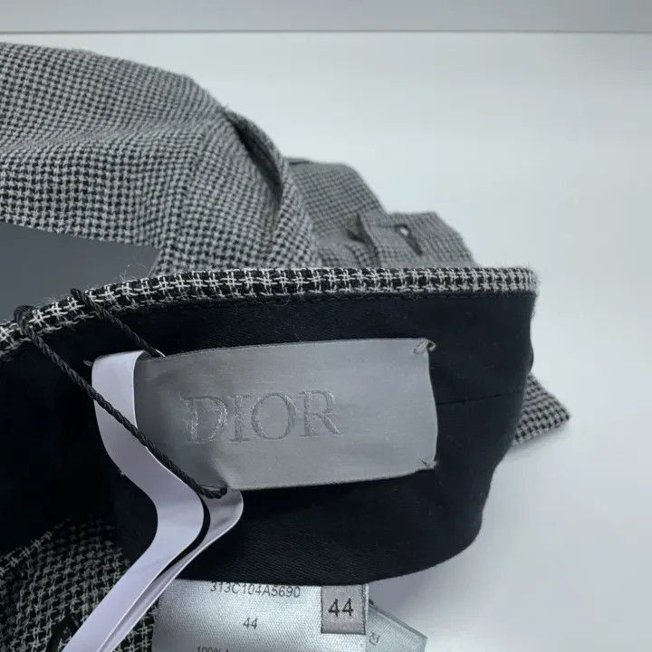 Dior Dior Dior SS23 Erl Series Black Checked Casual Pants 0079- Size US 44 / EU 60 - 4 Thumbnail