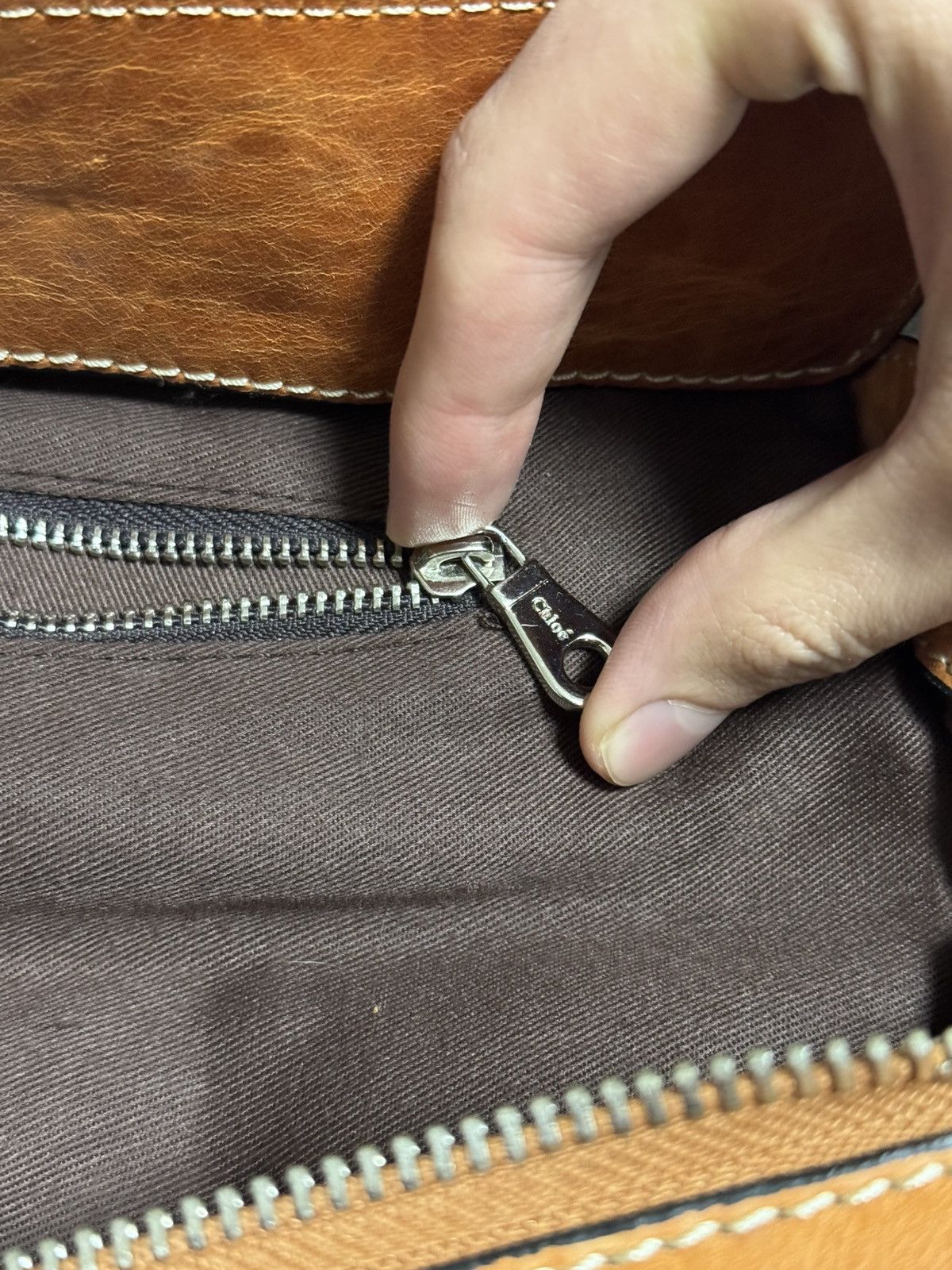 Chloe Chloé Large Edith Satchel Travel Leather Bag Brown Woman’s Size ONE SIZE - 18 Thumbnail