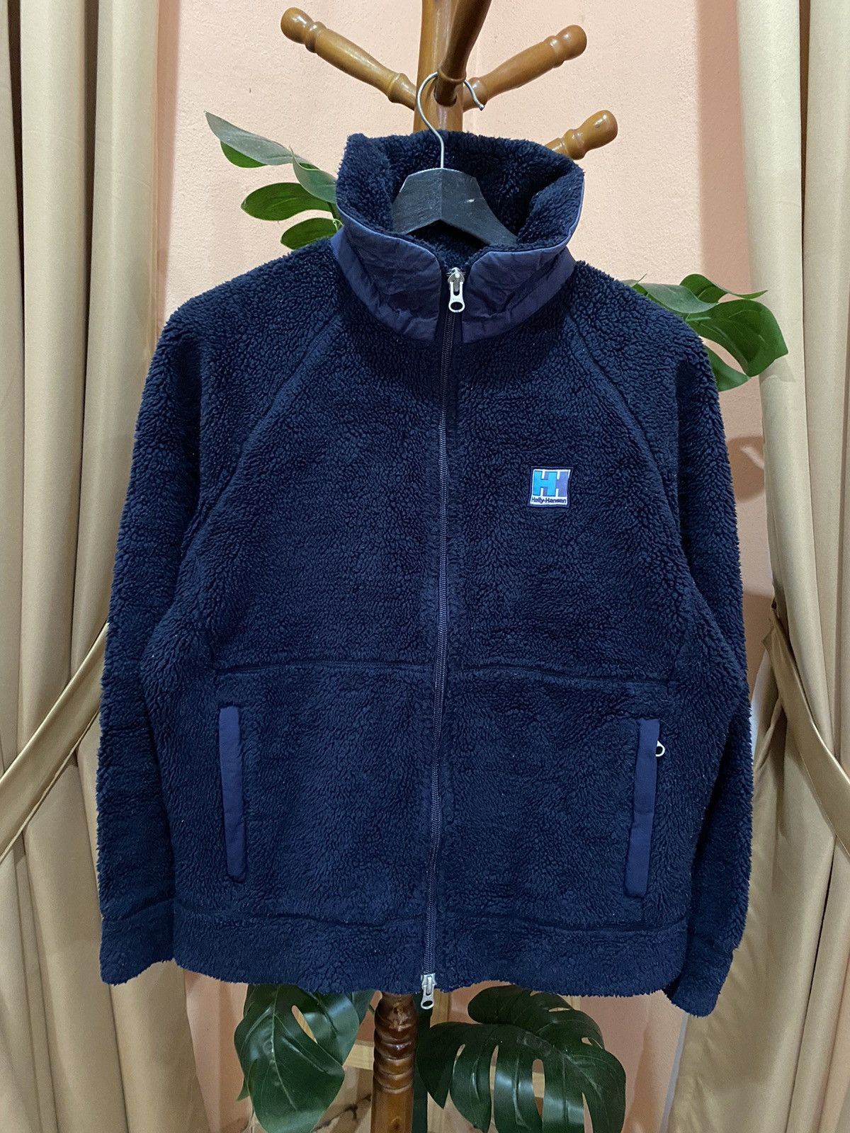 Helly Hansen Helly Hansen Navy Fleece Jacket | Deep Pile Fleece Size L / US 10 / IT 46 - 1 Thumbnail