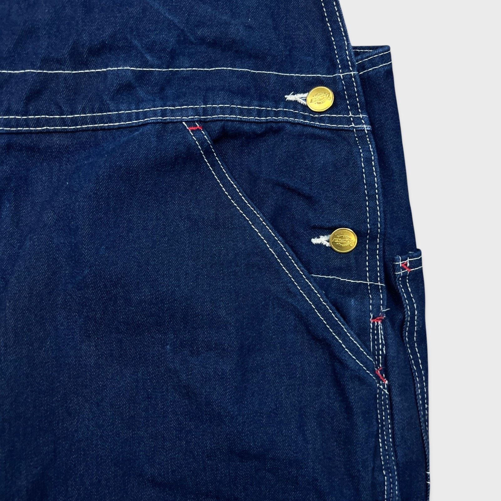 Dickies × Vintage Dickies Overalls 40x28 Bib Hammer Loop Workwear Frayed Size US 40 / EU 56 - 4 Thumbnail