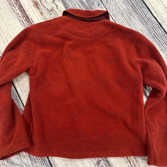 True Grit Vintage True Grit Bear Embroidered Red Fleece Jacket Size L / US 10 / IT 46 - 3 Thumbnail