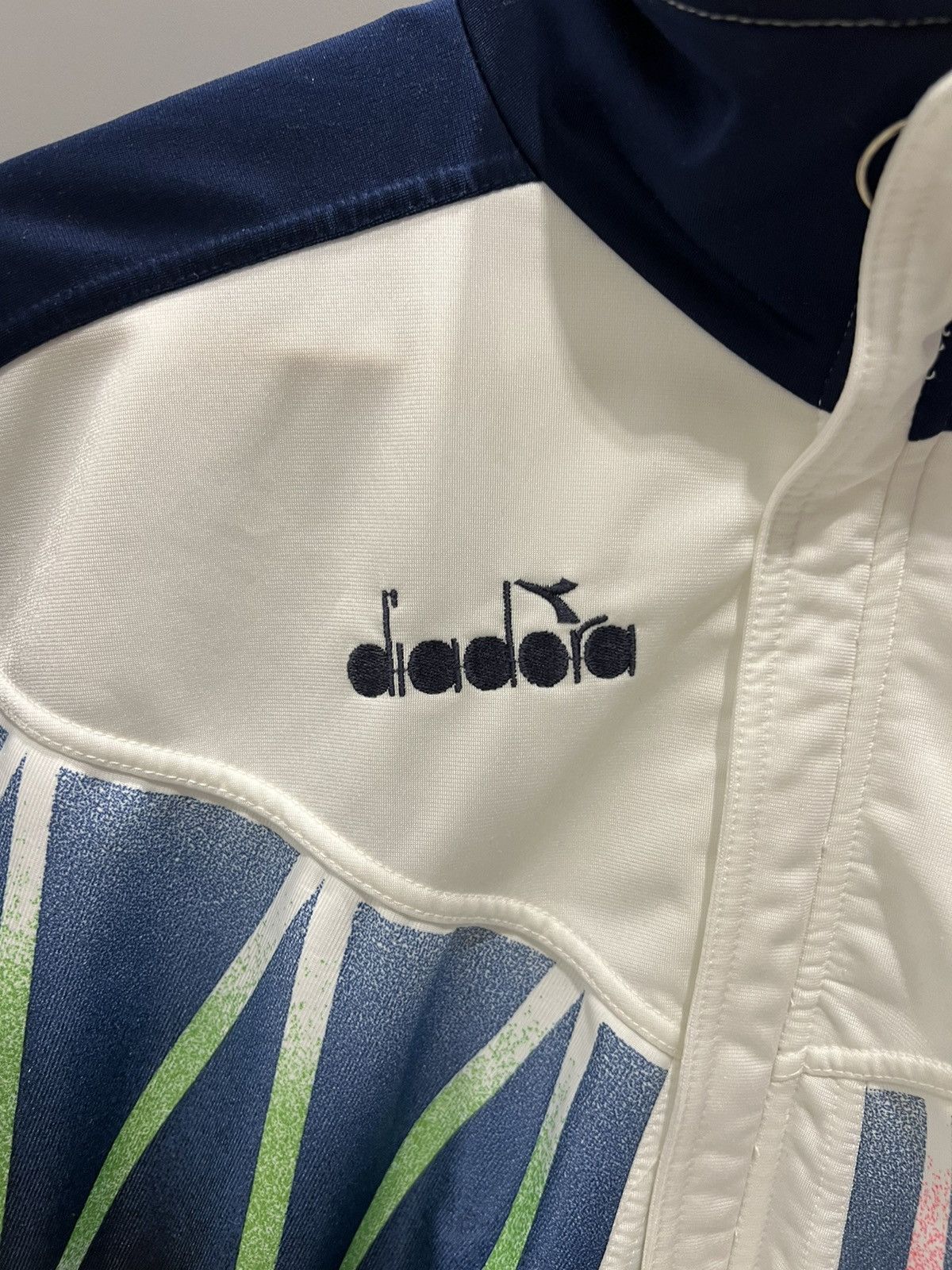 Diadora 90s 1994 Vintage Diadora Italy Team Zip Up Track Jacket Size US L / EU 52-54 / 3 - 12 Thumbnail