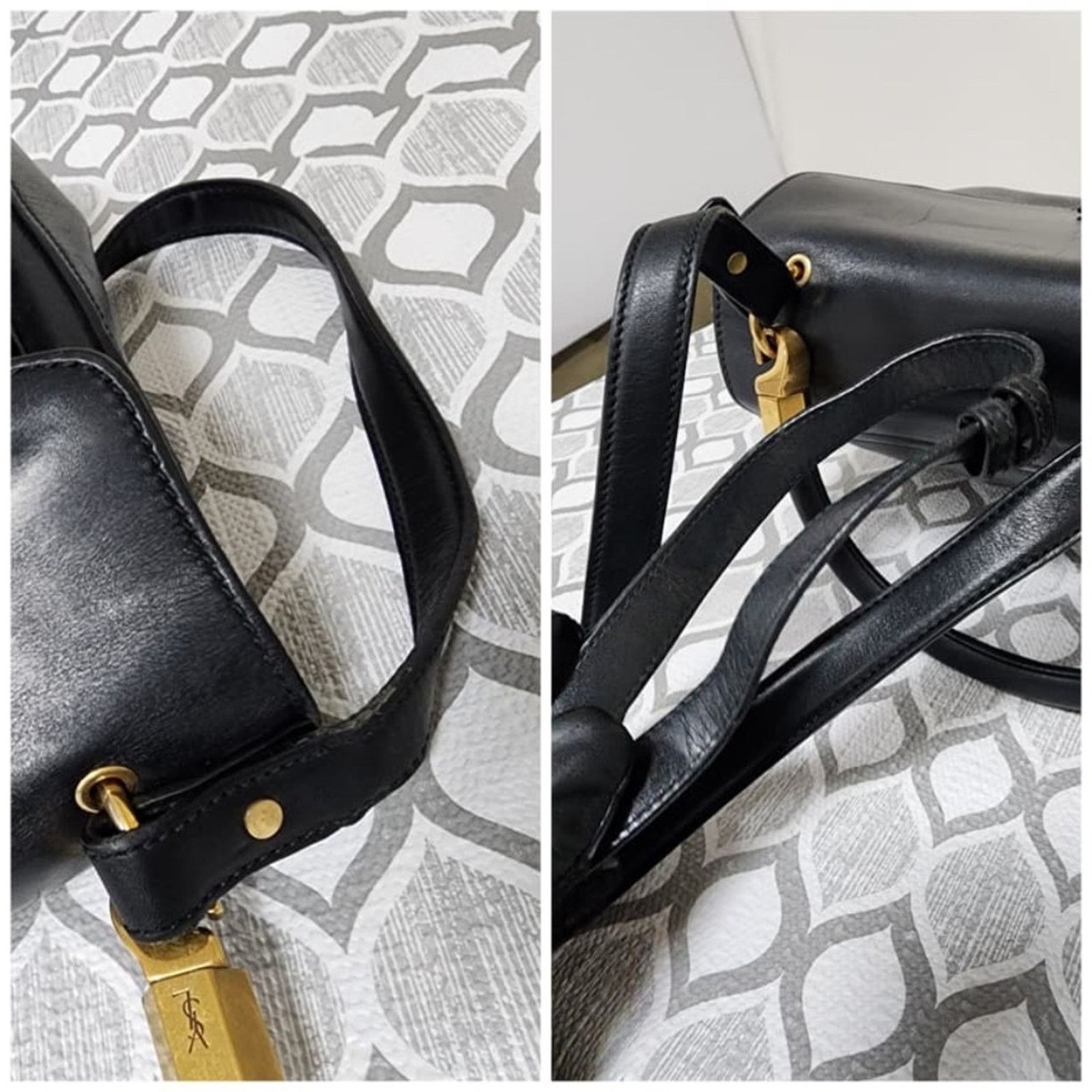 Yves Saint Laurent Saint Laurent Vintage Leather Envelope Dandy Flap Top Handle Size ONE SIZE - 9 Thumbnail