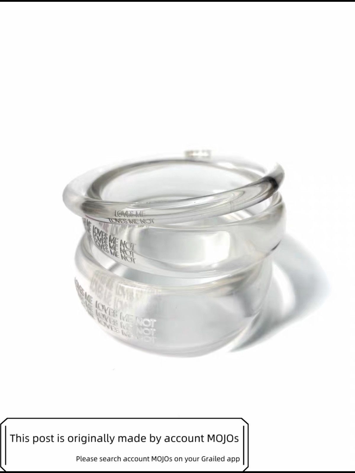 Dior Dior Home 07SS Acrylic Lucency Bracelet mojos1736 Size ONE SIZE - 1 Thumbnail