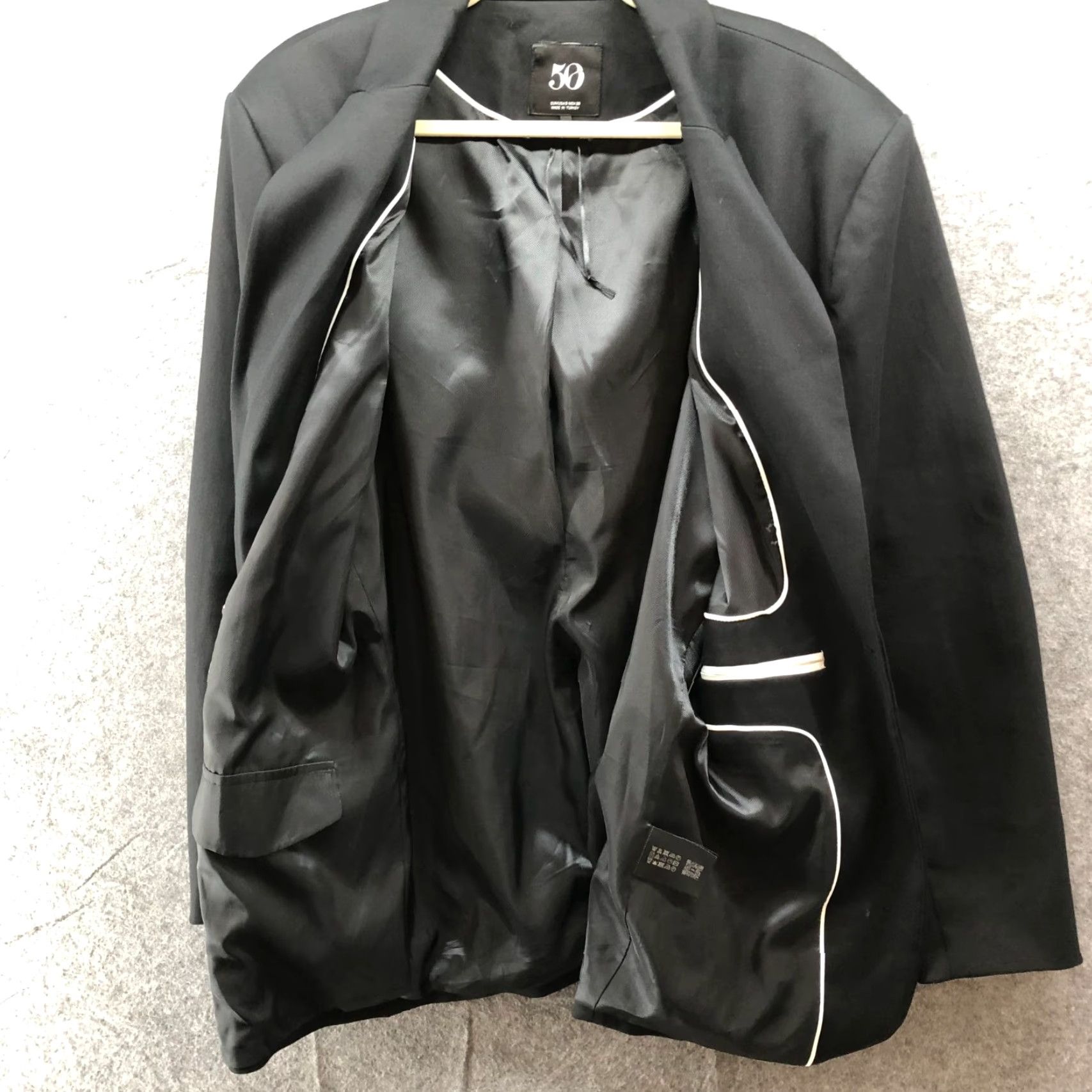 Zara Zara Blazer Womens S Black One-Button Long Oversize Career 50th Anniversary Suit Jacket/Blazer Size S / US 4 / IT 40 - 5 Thumbnail