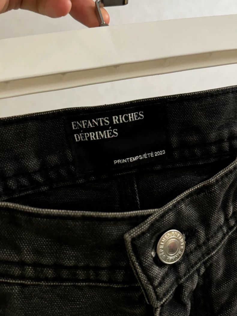 Enfants Riches Deprimes enfants riches deprimes Black Washed Logging Pants 2501-Nex Size US 30 / EU 46 - 3 Thumbnail