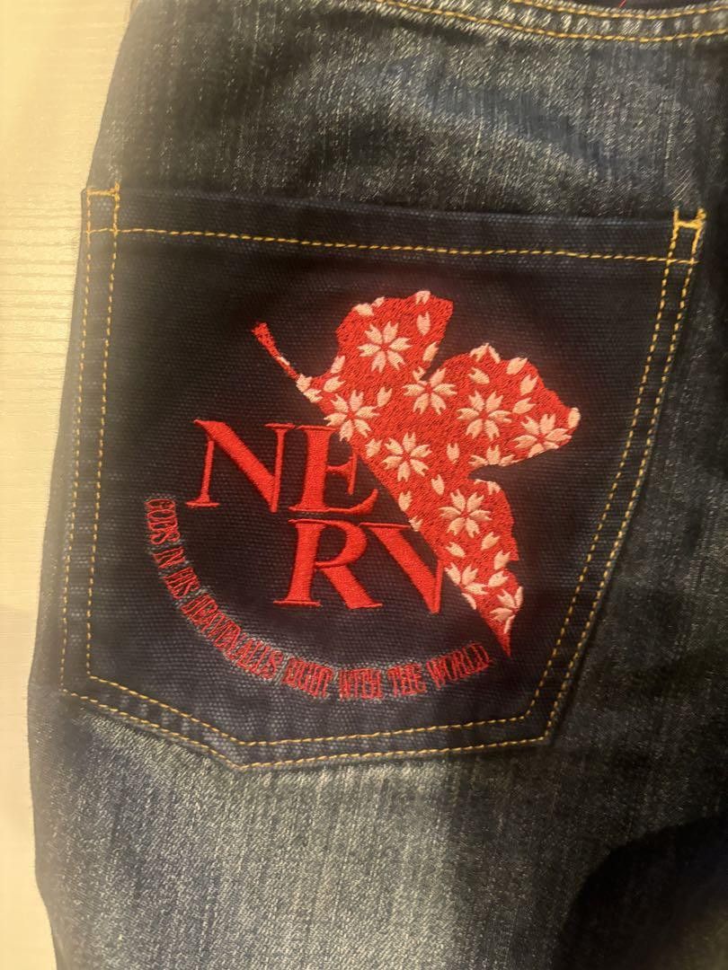 Anime EVANGELION Nishiki Cropped Denim Pants Blue 30 Size US 30 / EU 46 - 8 Thumbnail
