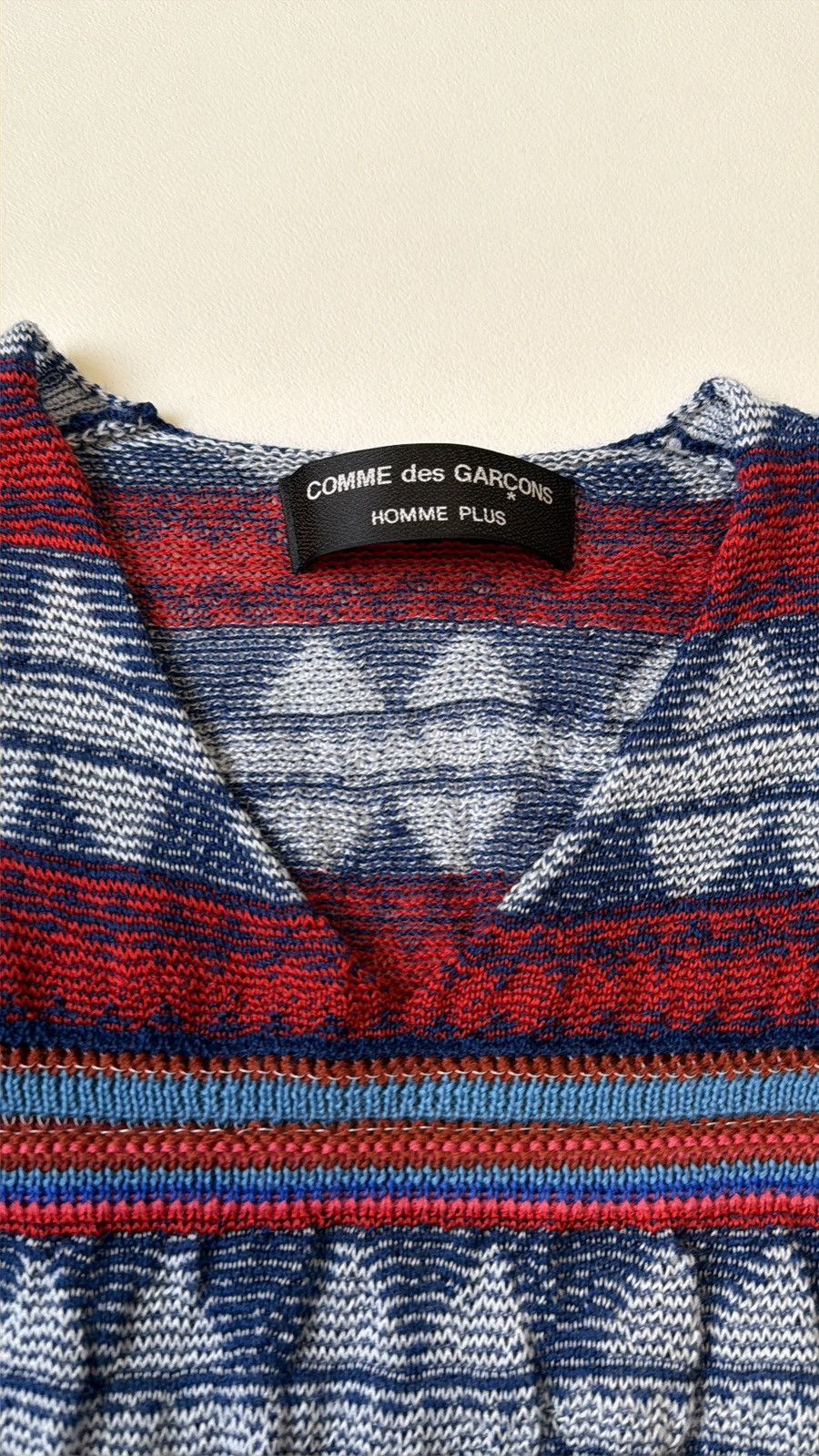 Comme des Garcons S/S 02 Patterned Wool Mixed Tension Sweater Size US M / EU 48-50 / 2 - 5 Thumbnail