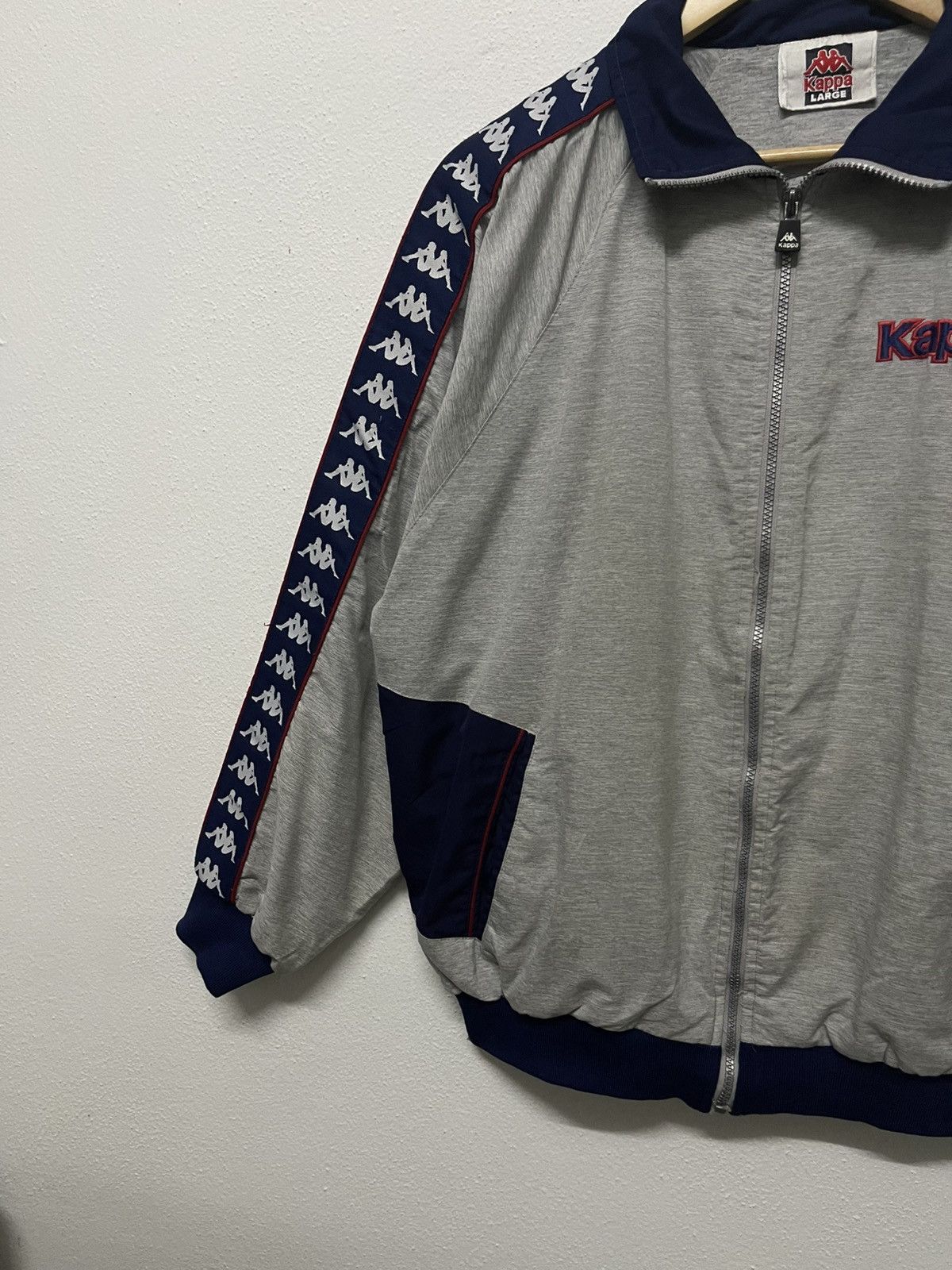 Kappa × Vintage 90s KAPPA SIDETAPE TRACKTOP LIGHT JACKET OG DESIGN Size US L / EU 52-54 / 3 - 3 Thumbnail