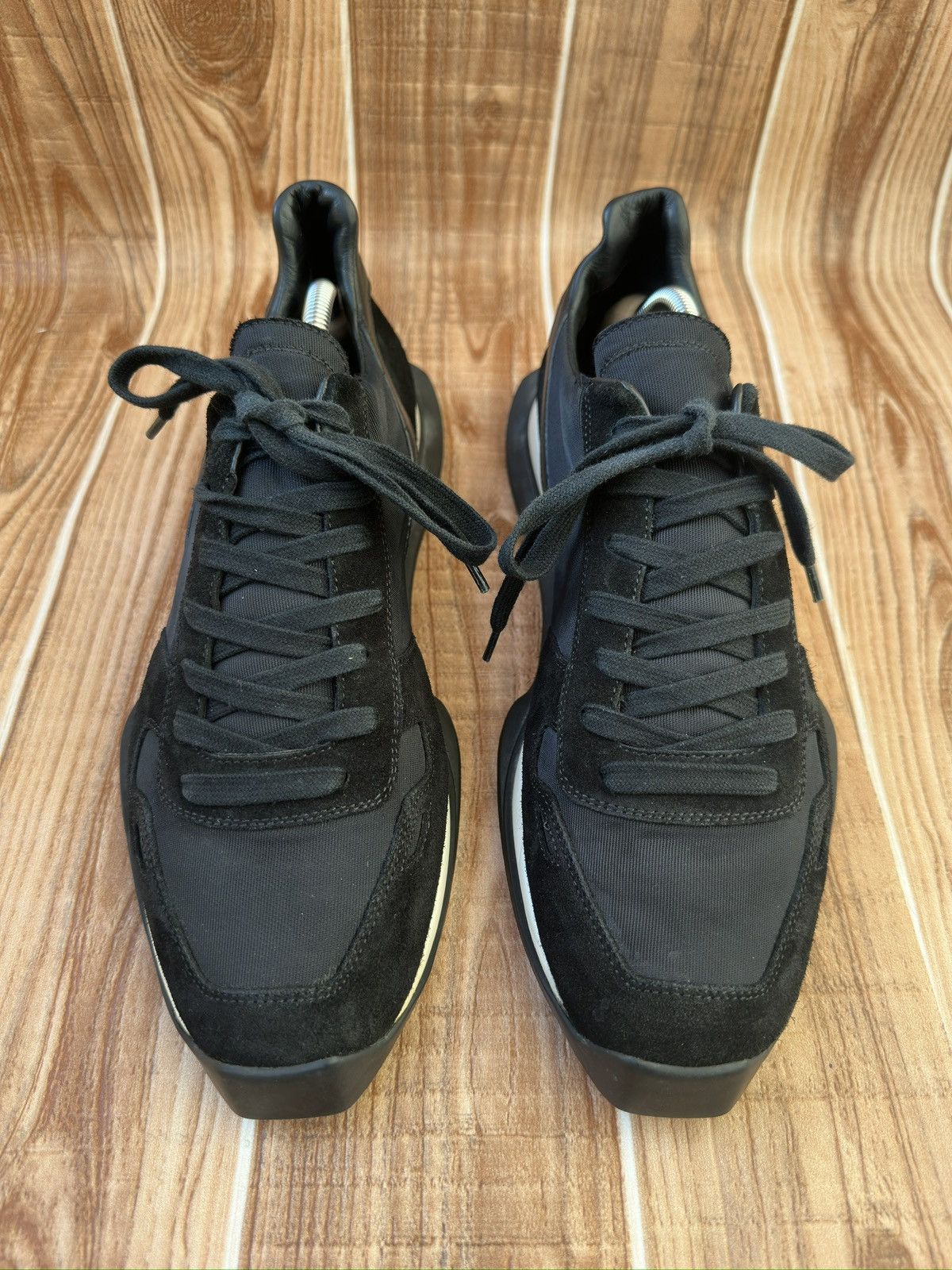Rick Owens Rick Owens Ss19 Vintage Runner Black Low top Sneaks Size US 10 / EU 43 - 4 Thumbnail
