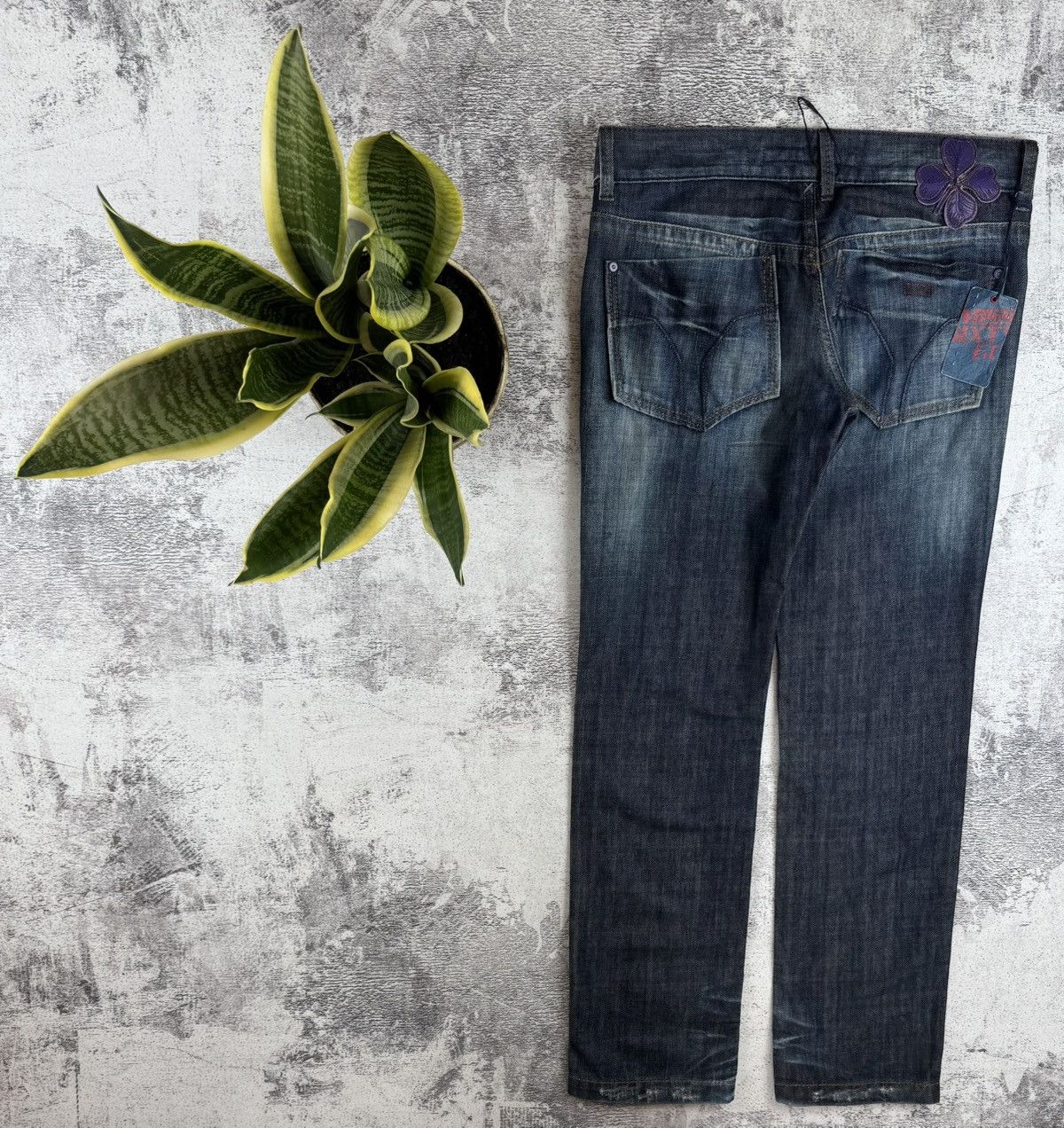 Miss Sixty × Vintage NEW Miss Sixty Karen Rap Hip Hop 00s Y2K Denim Jeans Trousers Size 32" / US 10 / IT 46 - 2 Thumbnail