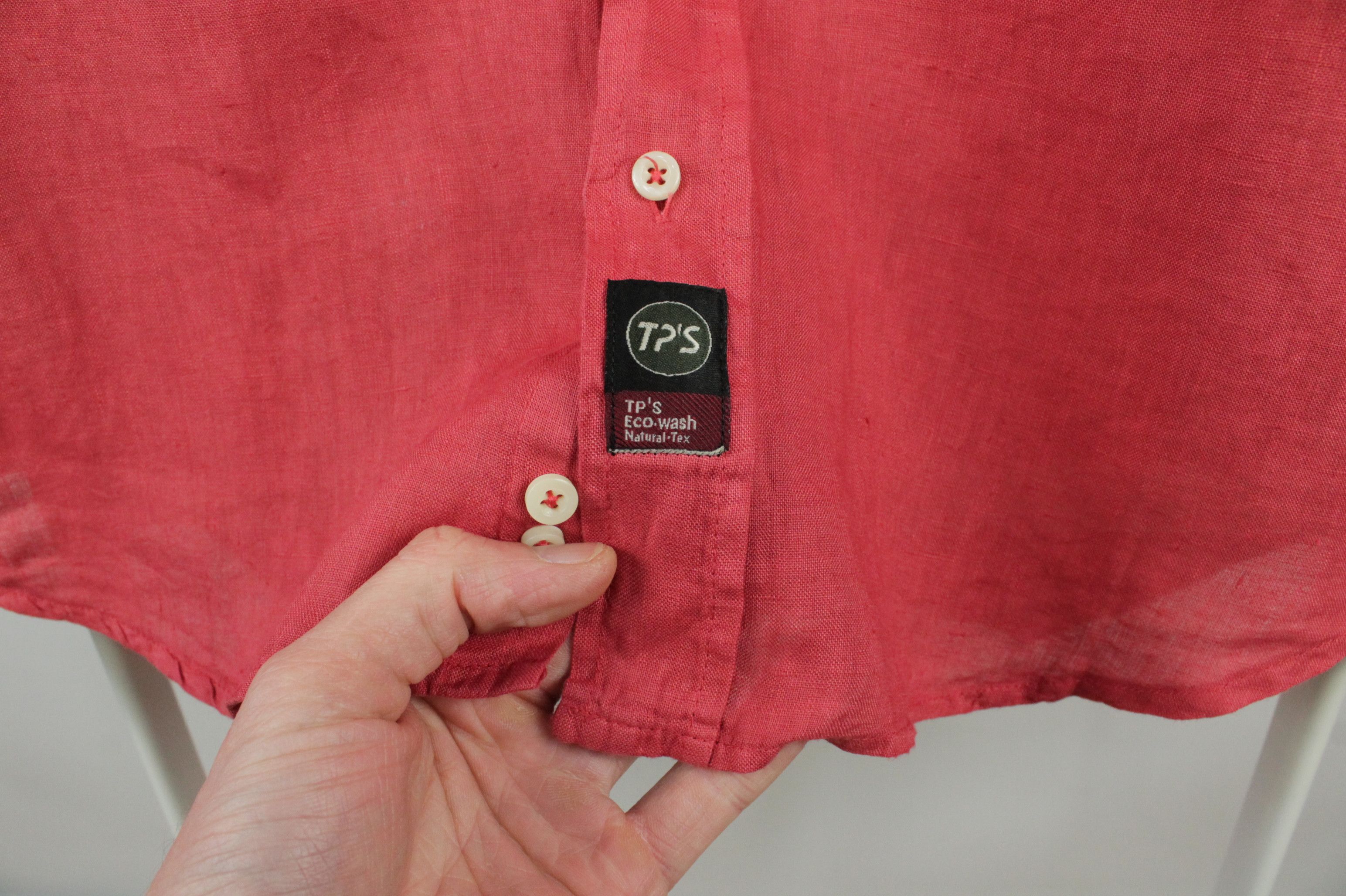 Other TP'S Natural Tex Red Linen Casual Relax Fit Shirt Men's Size US M / EU 48-50 / 2 - 4 Thumbnail
