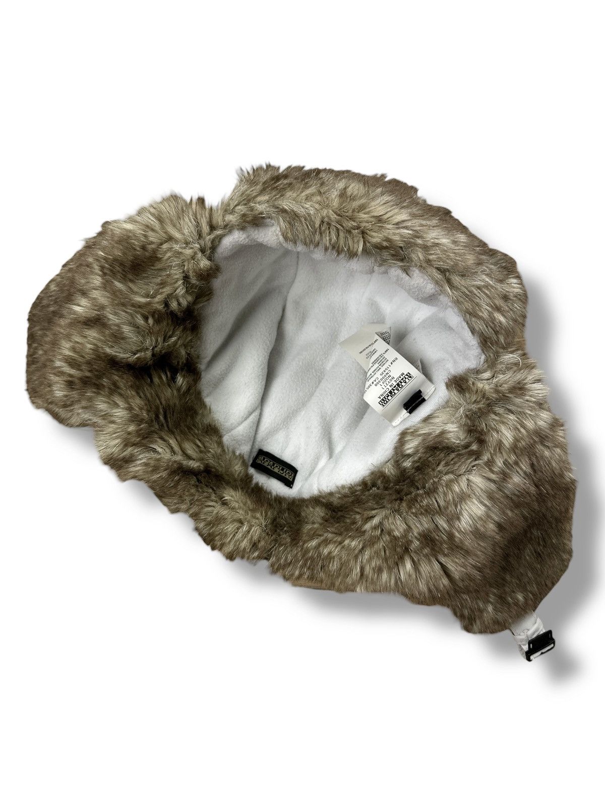 Napapijri Napapijri White Trapper Hat Winter Pilot Aviator Ushanka OS Size ONE SIZE - 9 Thumbnail