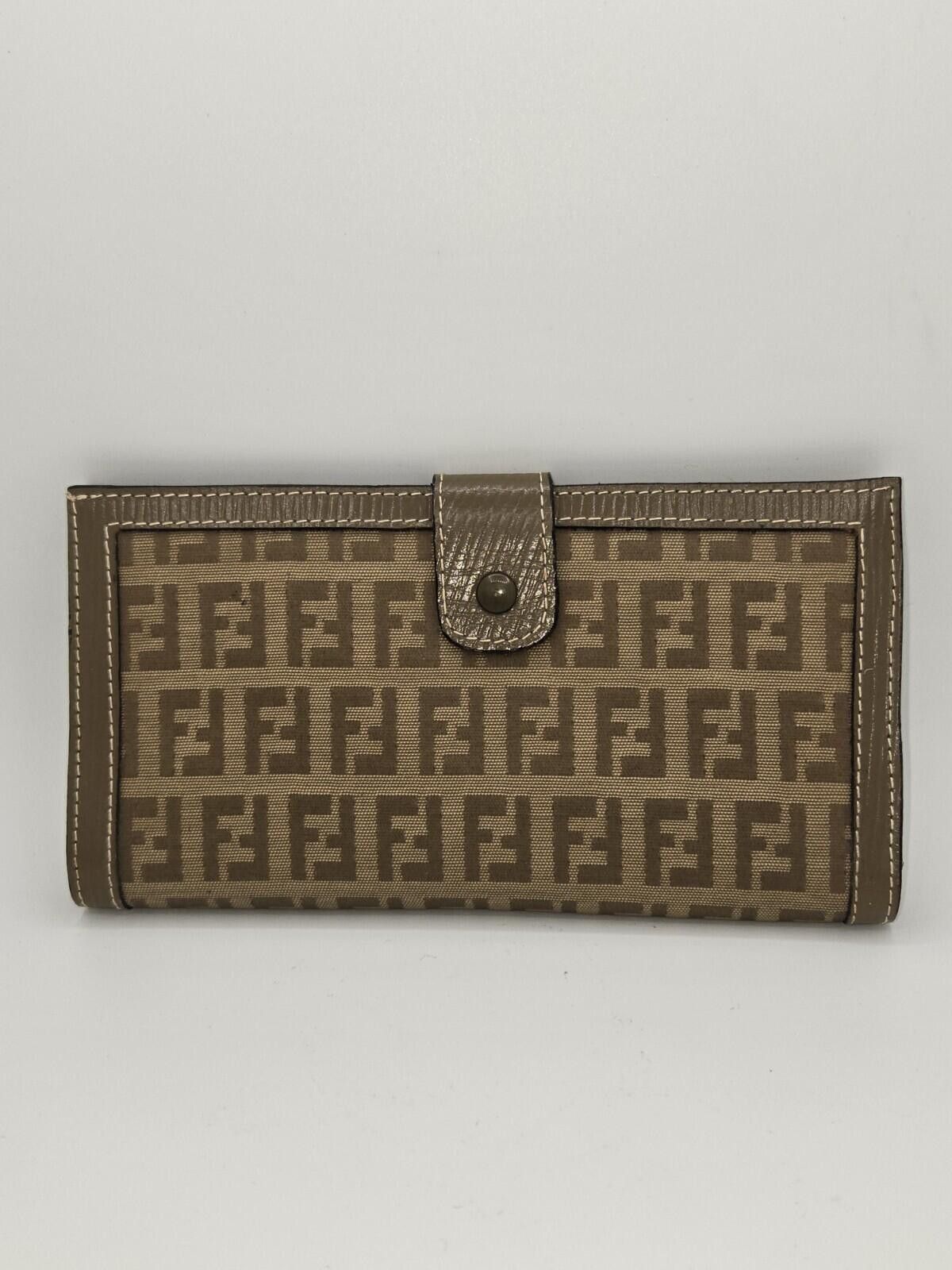 Fendi FENDI Zucca Monogram Bifold Long Wallet VINTAGE | Grailed