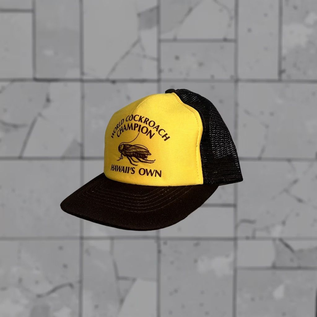 Vintage VTG World Cockroach Champion Brown Snapback Hat One Size Men Size ONE SIZE - 1 Thumbnail