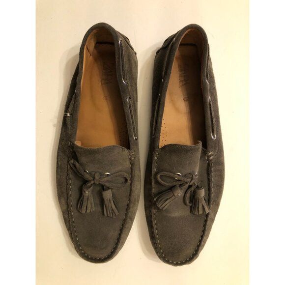 Zara Zara men's leather suede slip on loafers size US:12 EU:45 Size US 12 / EU 45 - 2 Thumbnail