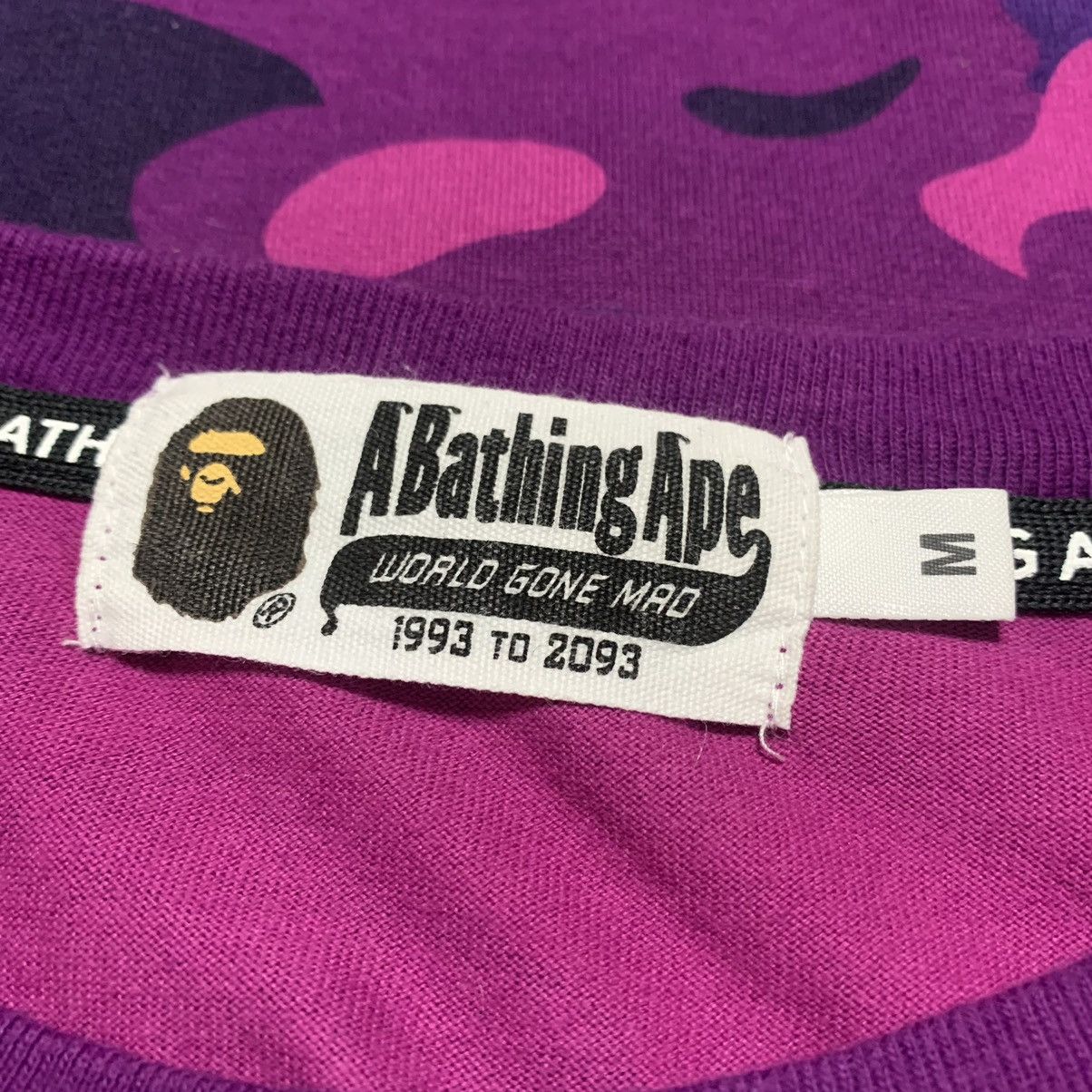 Bape Bape Medium Shark Purple Camo Long Sleeve Tee A Bathing Ape Size US M / EU 48-50 / 2 - 5 Thumbnail