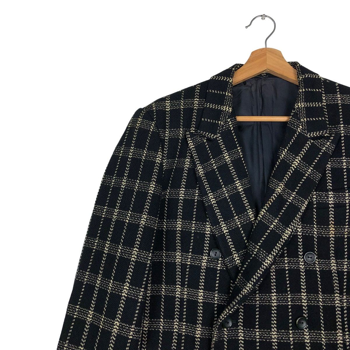 Yohji Yamamoto 🔥VINTAGE YOHJI YAMAMOTO Y’S DOUBLE BREAST JACKET TARTAN Size US S / EU 44-46 / 1 - 4 Thumbnail