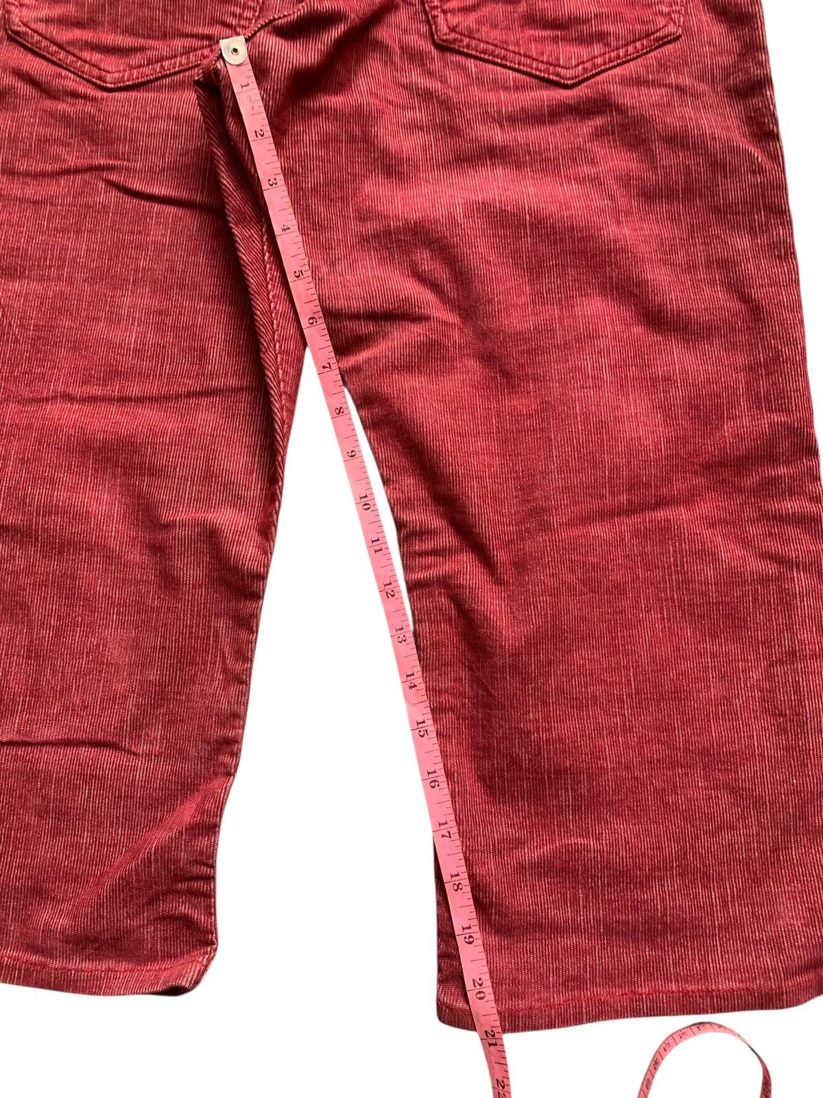 Japanese Brand Red Corduroy Beams Jorts 1/4 Shorts pants Japanesse brand Size US 32 / EU 48 - 11 Thumbnail