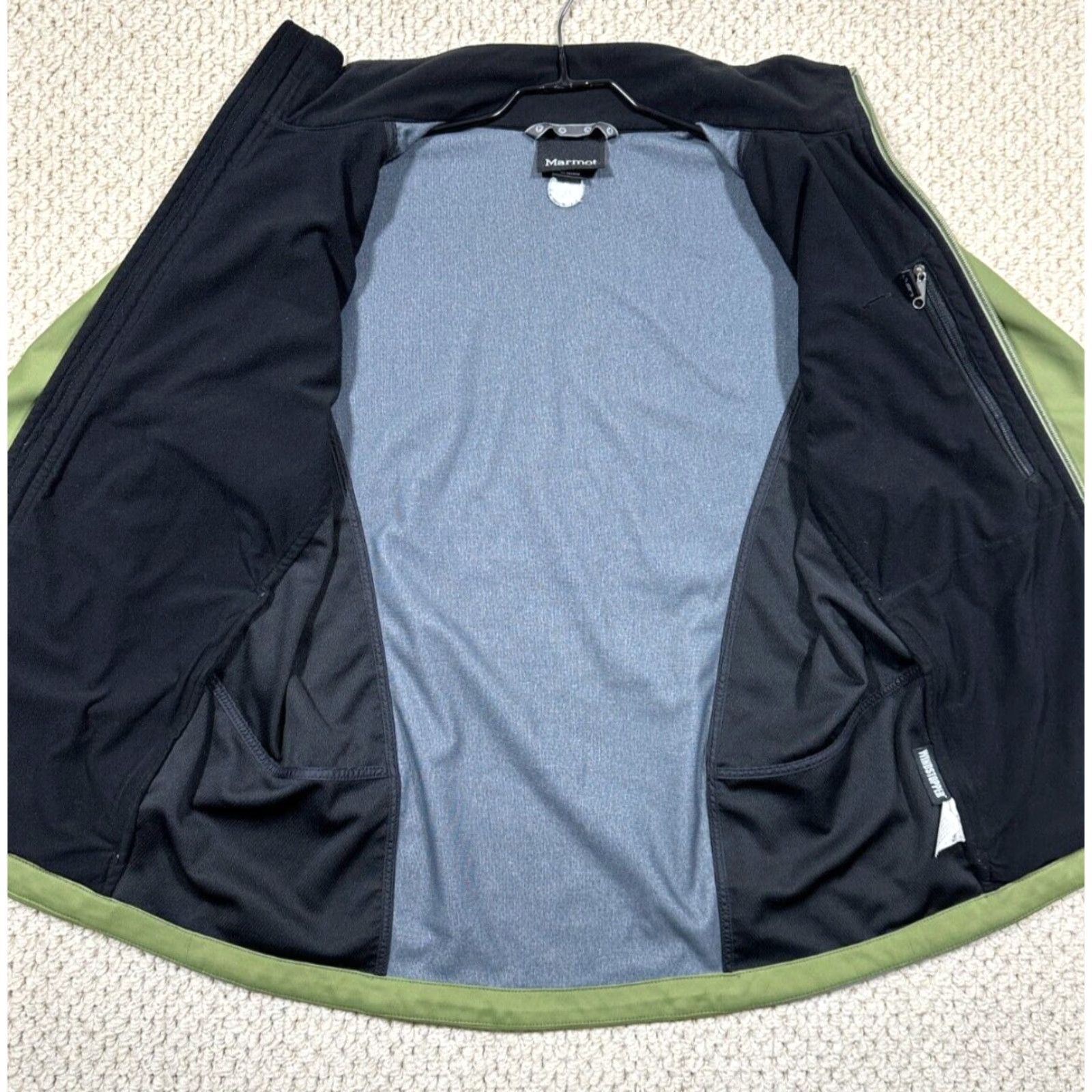 Marmot Marmot Windstopper Jacket Womens S Olive/Gray Full Zip Pockets Softshell Hiking Size S / US 4 / IT 40 - 3 Thumbnail