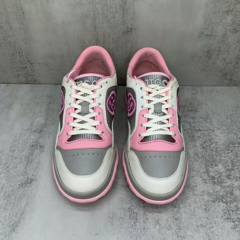 Gucci Gucci Pink White Sneakers Size 37-2505 Size US 6 / IT 36 - 4 Thumbnail