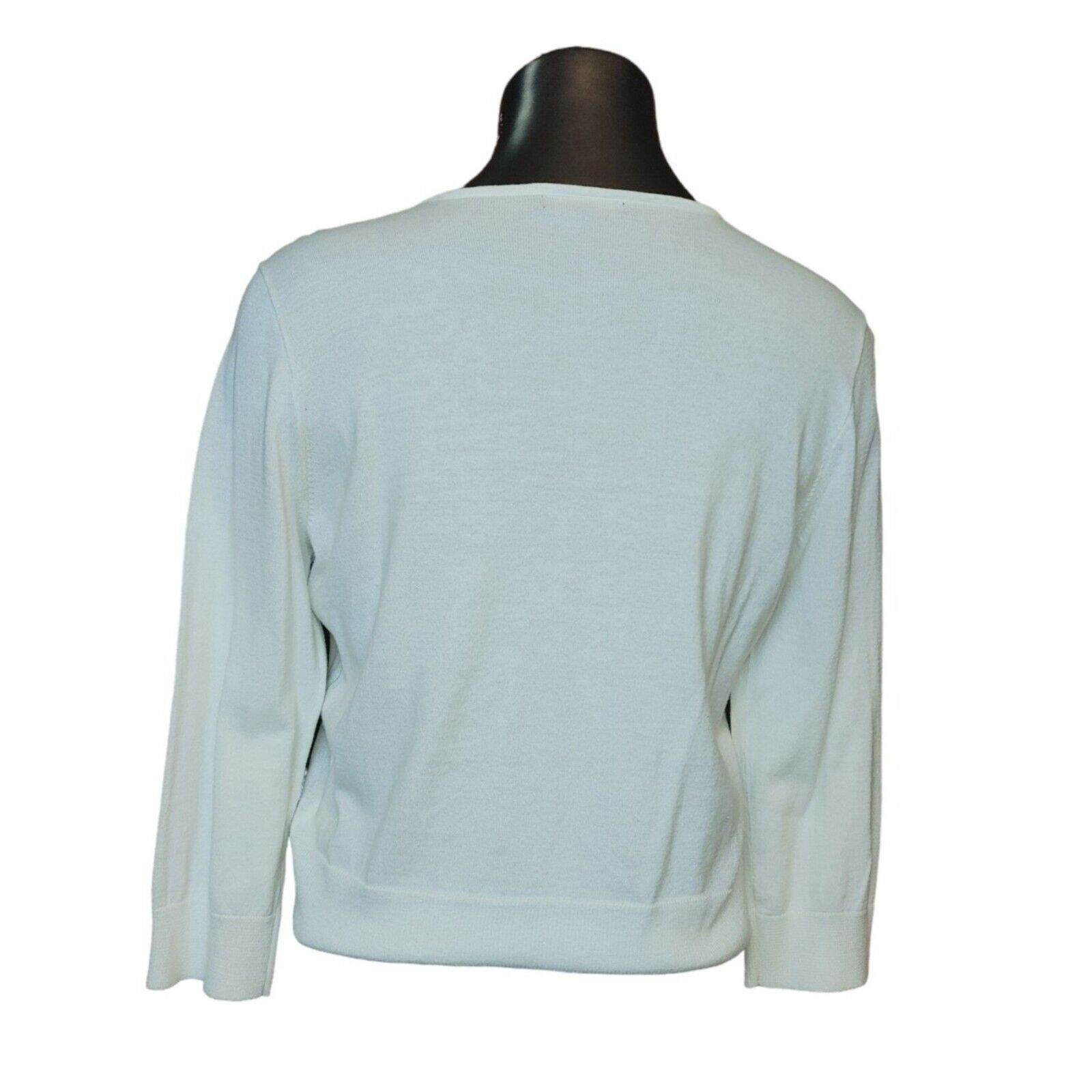 Chaps Chaps Women's Long Sleeves Button-up White Top Size L Size L / US 10 / IT 46 - 2 Thumbnail