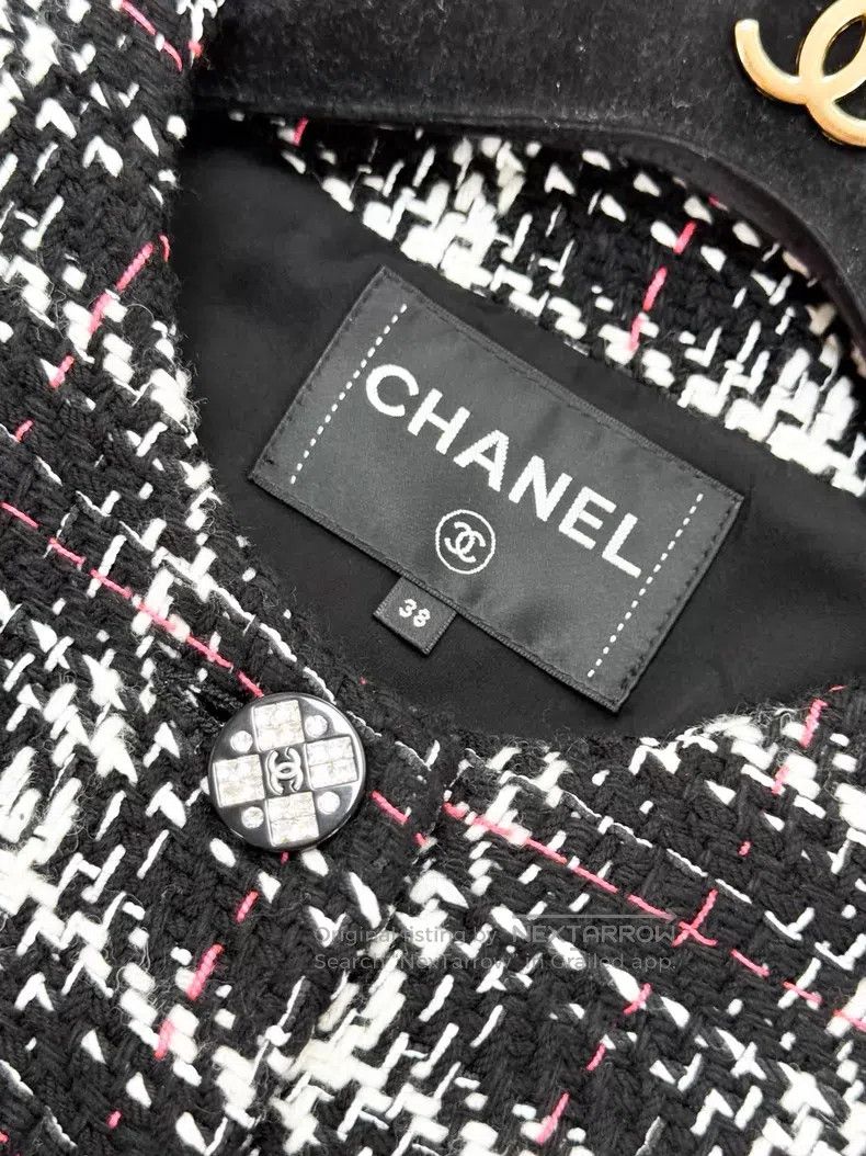 Chanel Chanel Color-matched plaid woven short tweed long-sleeved Size XS / US 0-2 / IT 36-38 - 7 Thumbnail