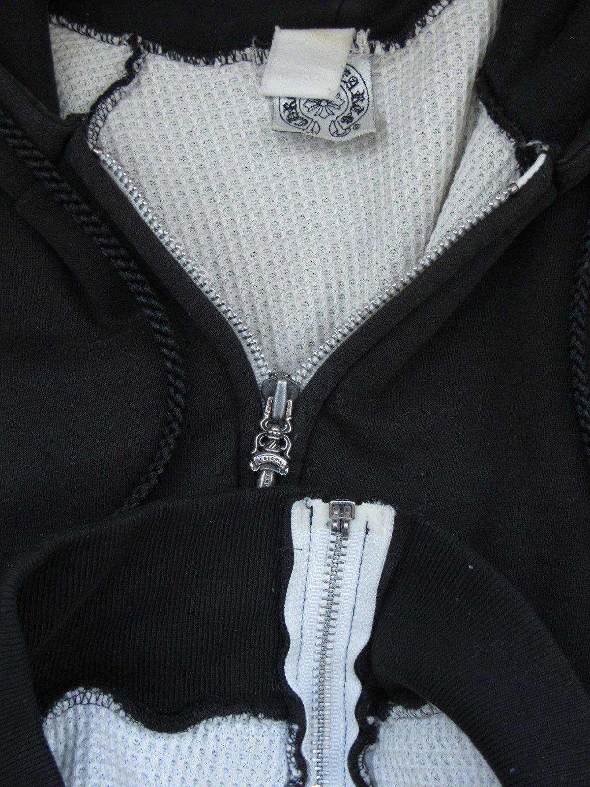 Chrome Hearts + Chrome Hearts 90s Vintage Thermal Zip Up Hoodie + Size US M / EU 48-50 / 2 - 4 Thumbnail