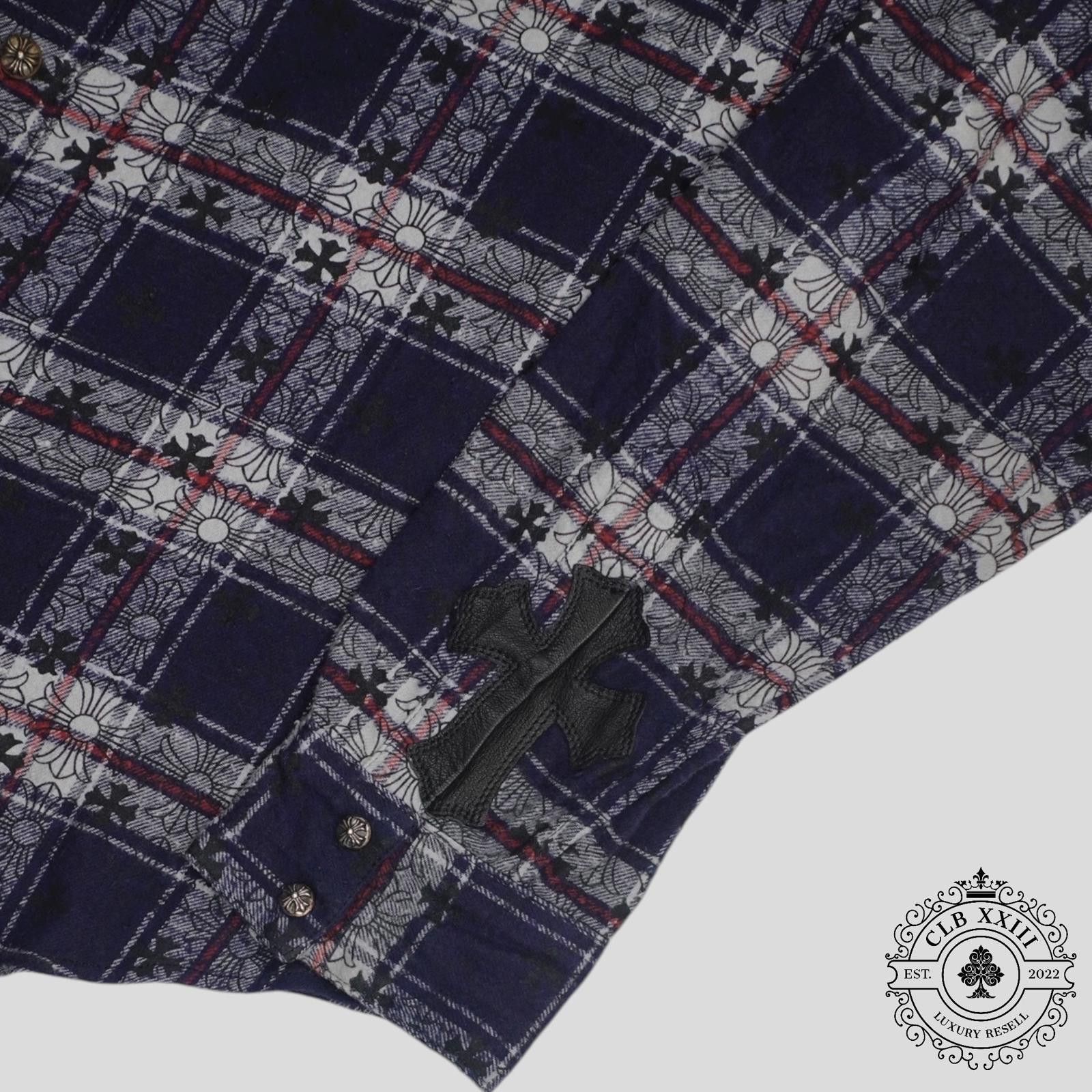 Chrome Hearts Chrome Hearts Loose Ends Flannel in Blue Size US L / EU 52-54 / 3 - 2 Thumbnail