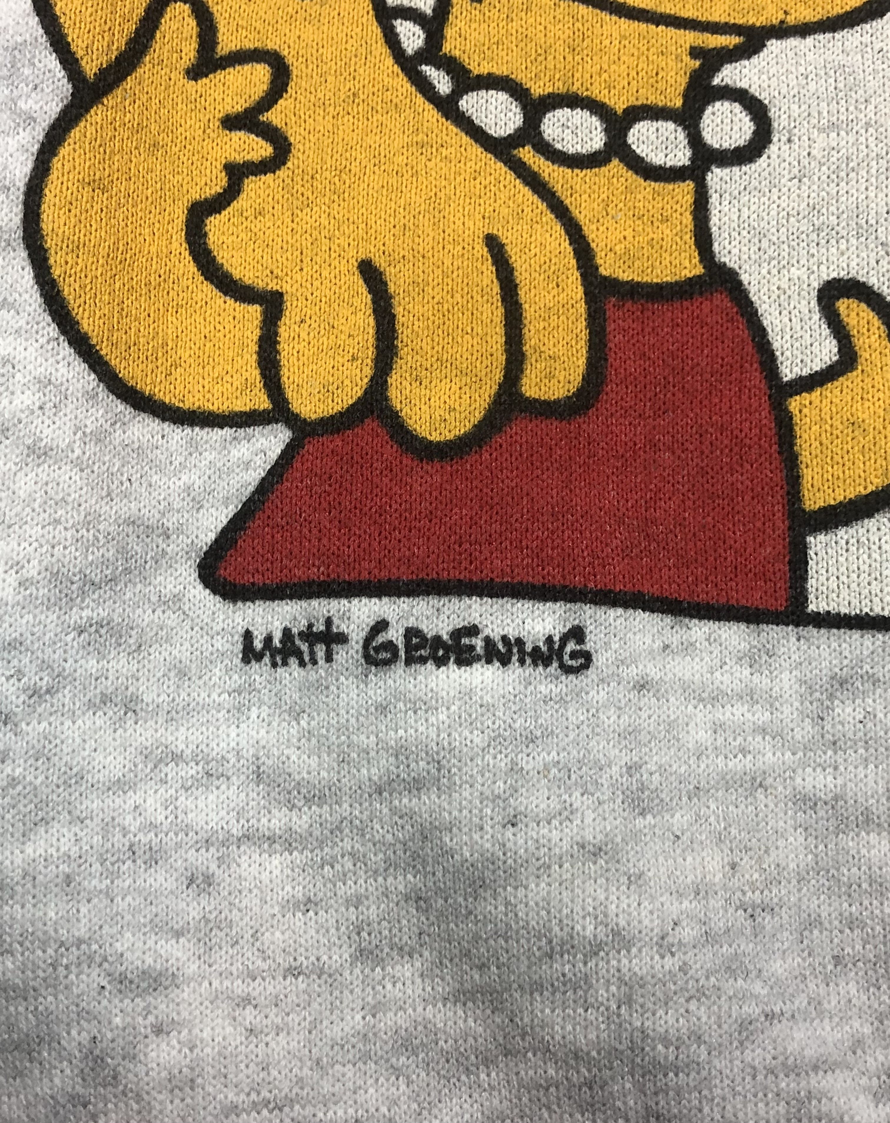 Vintage Late 80s The Simpsons 'Family' Graphic Sweatshirts Size US M / EU 48-50 / 2 - 3 Thumbnail
