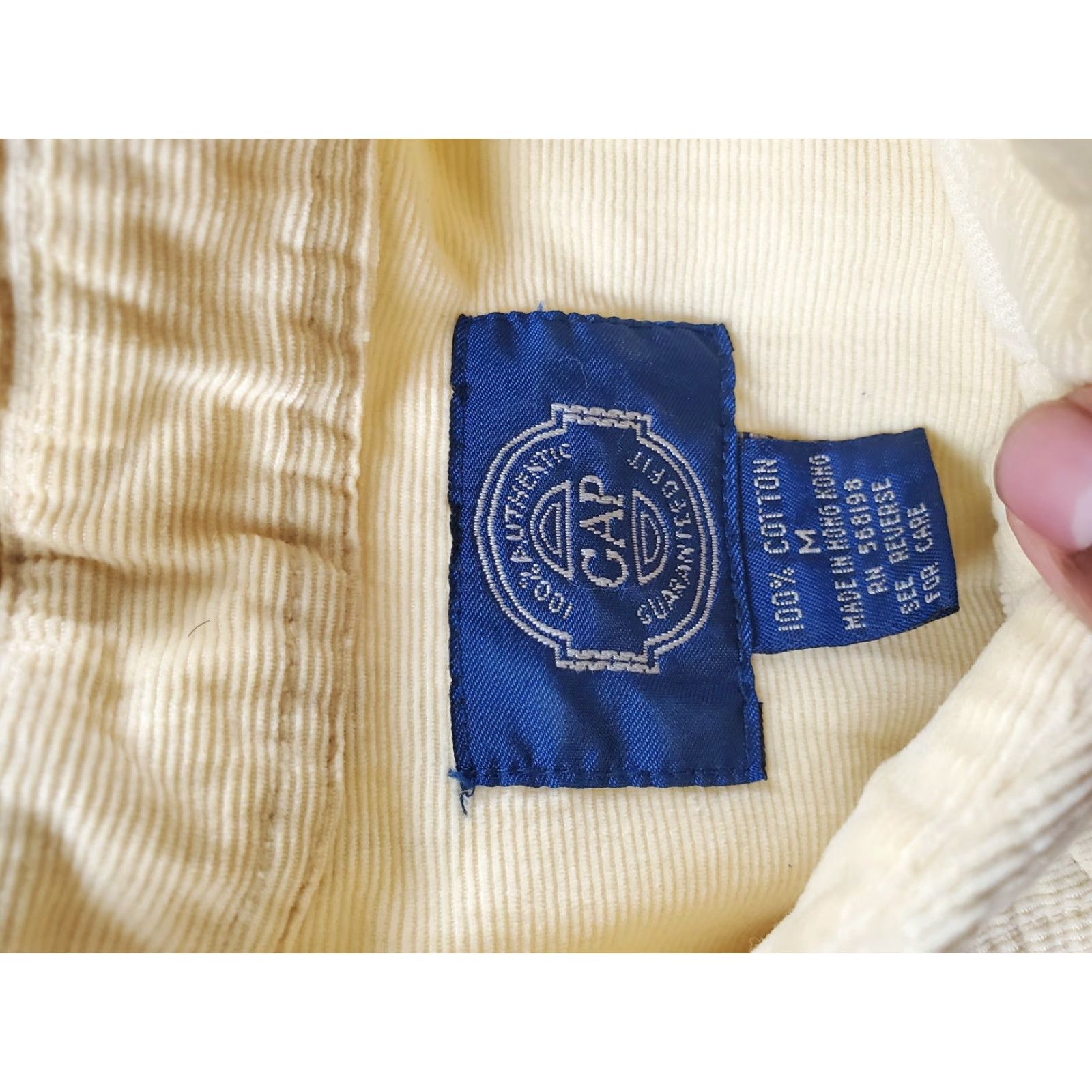 Gap VINTAGE Gap Shirt Mens M Yellow Corduroy Double Pocket Button Up 90s Casual Size US M / EU 48-50 / 2 - 7 Thumbnail