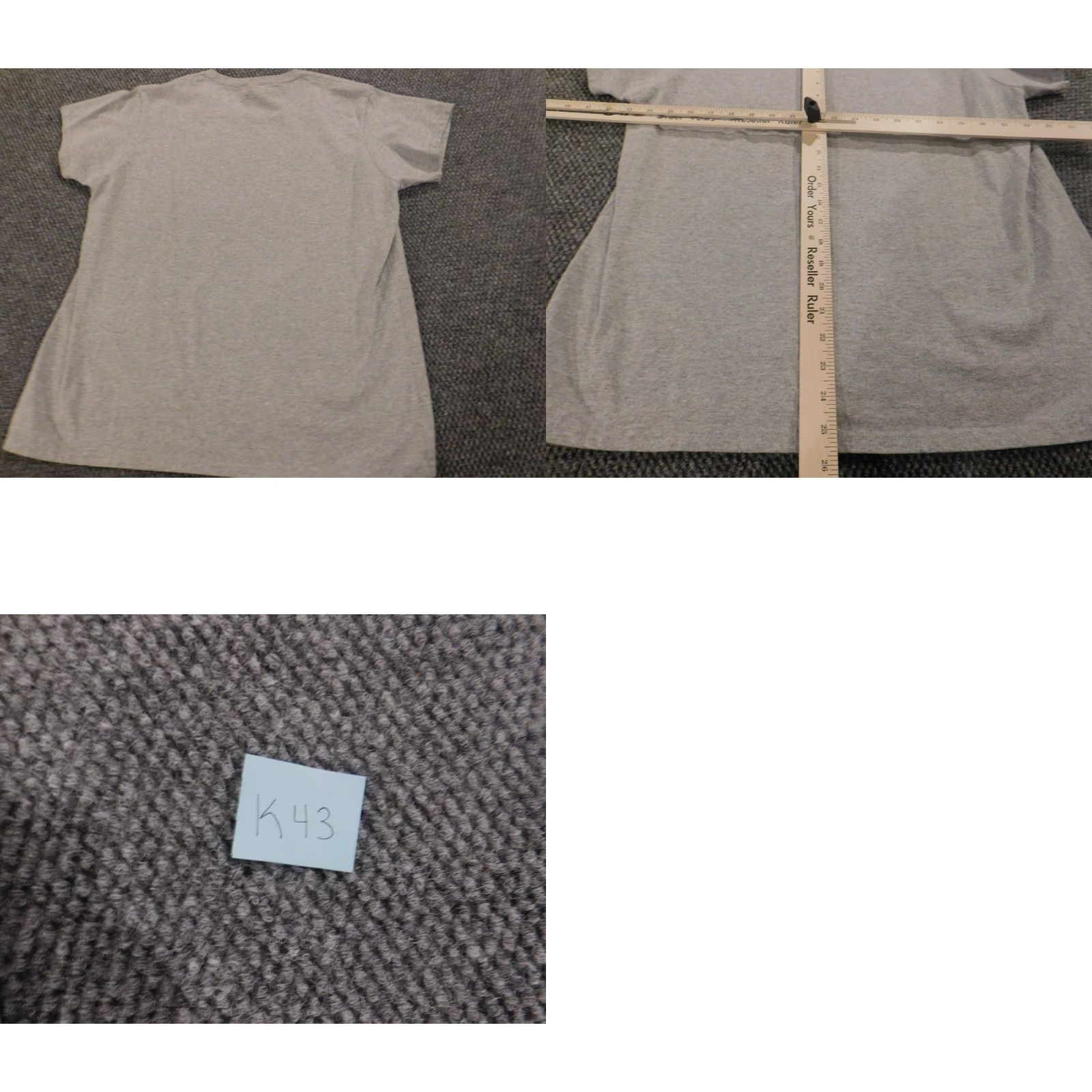 Croft & Barrow Croft & Barrow Christmas Womens Shirt L Gray Raglan Pocket Crew Neck Short Sleeve Blouse Modern Theme Winter Holiday Womens Size L / US 10 / IT 46 - 8 Thumbnail
