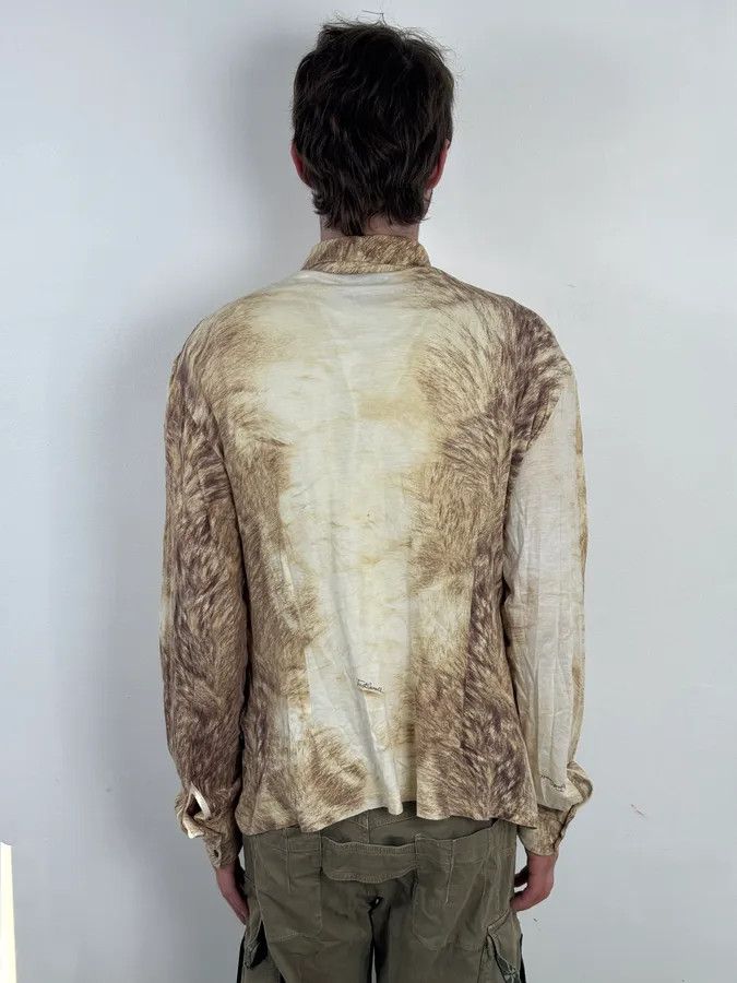 Just Cavalli AW2005 Cavalli White & Fur Effect Shirt Size US M / EU 48-50 / 2 - 3 Thumbnail