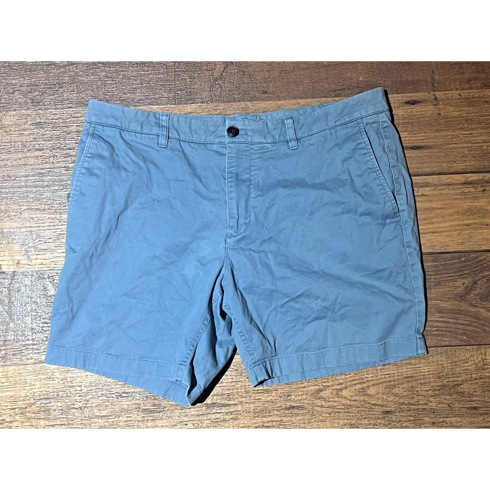 Hawke & Co Hawker&Rye Men's Essential Wash Chino Shorts Navy Size 36x7 Size US 36 / EU 52 - 1 Thumbnail