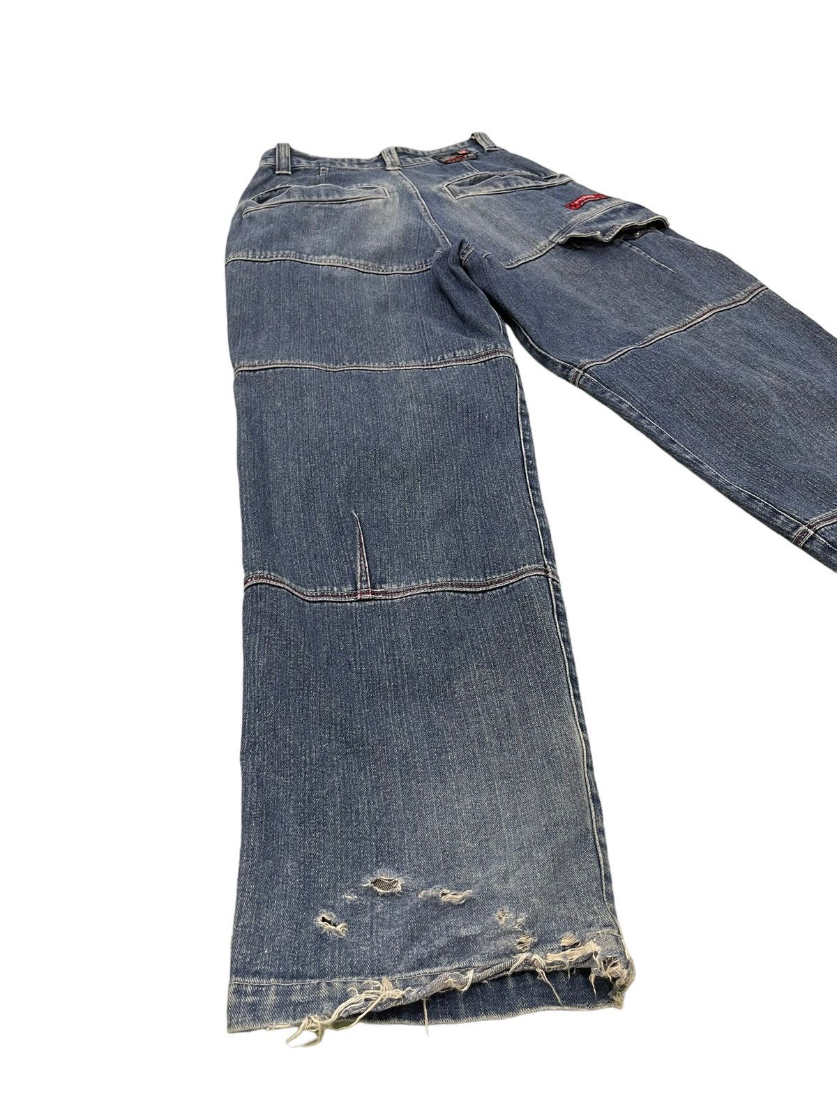 Japanese Brand Baggy Jeans Hobo Distress Wide Denim Skateboards 6🟦4 Size US 29 - 14 Thumbnail